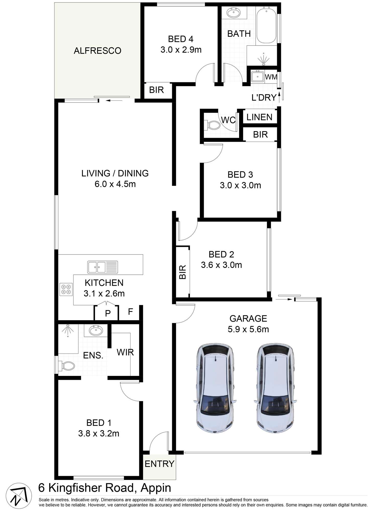 Floorplan of Homely house listing, 6 Kingfisher Road, Appin NSW 2560
