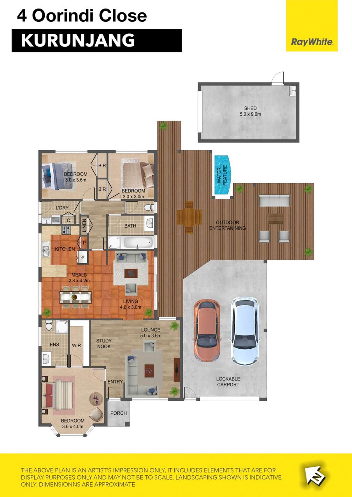 Floorplan of Homely house listing, 4 Oorindi Close, Kurunjang VIC 3337