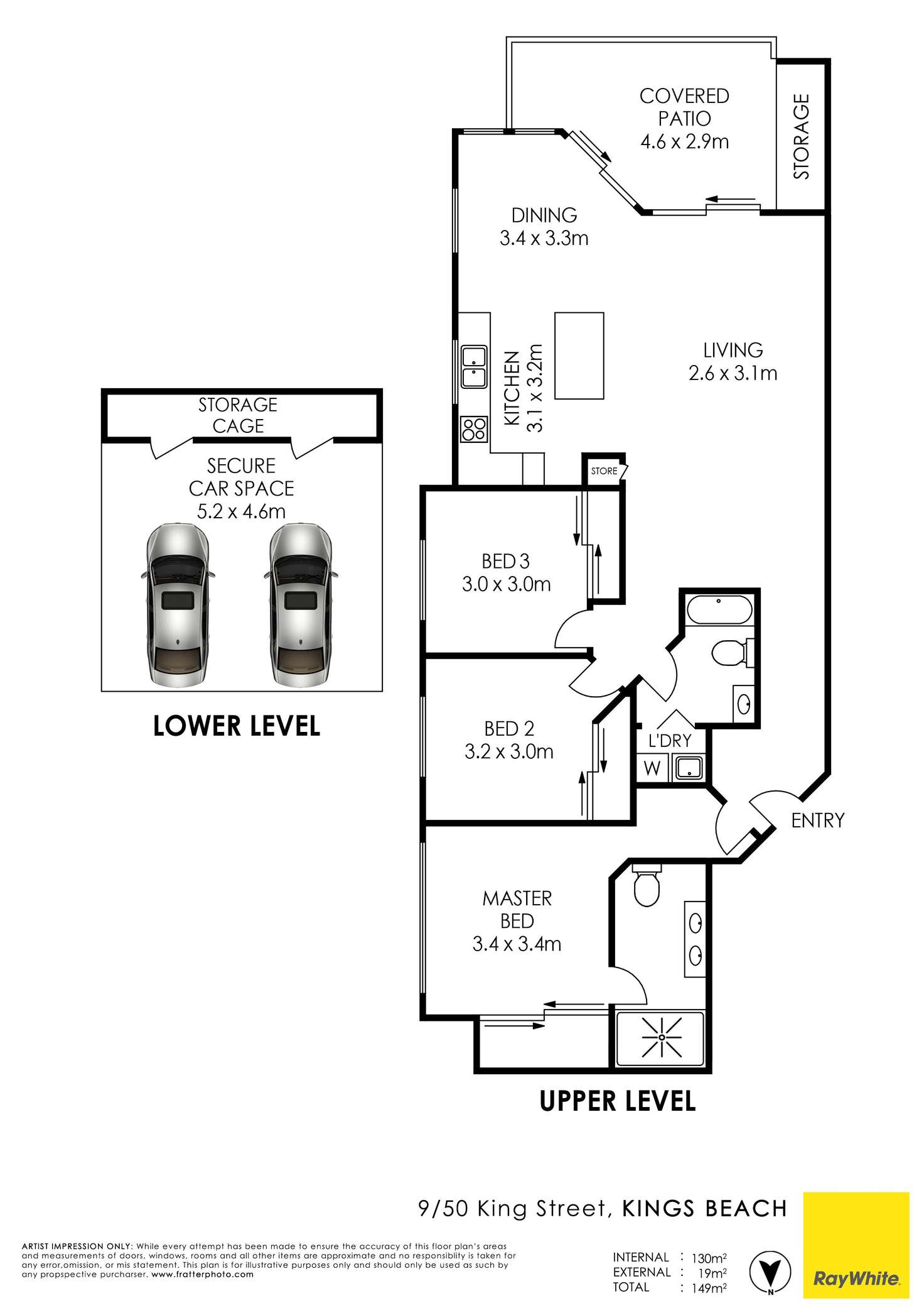 Floorplan of Homely unit listing, Unit 9/50 King Street, Kings Beach QLD 4551