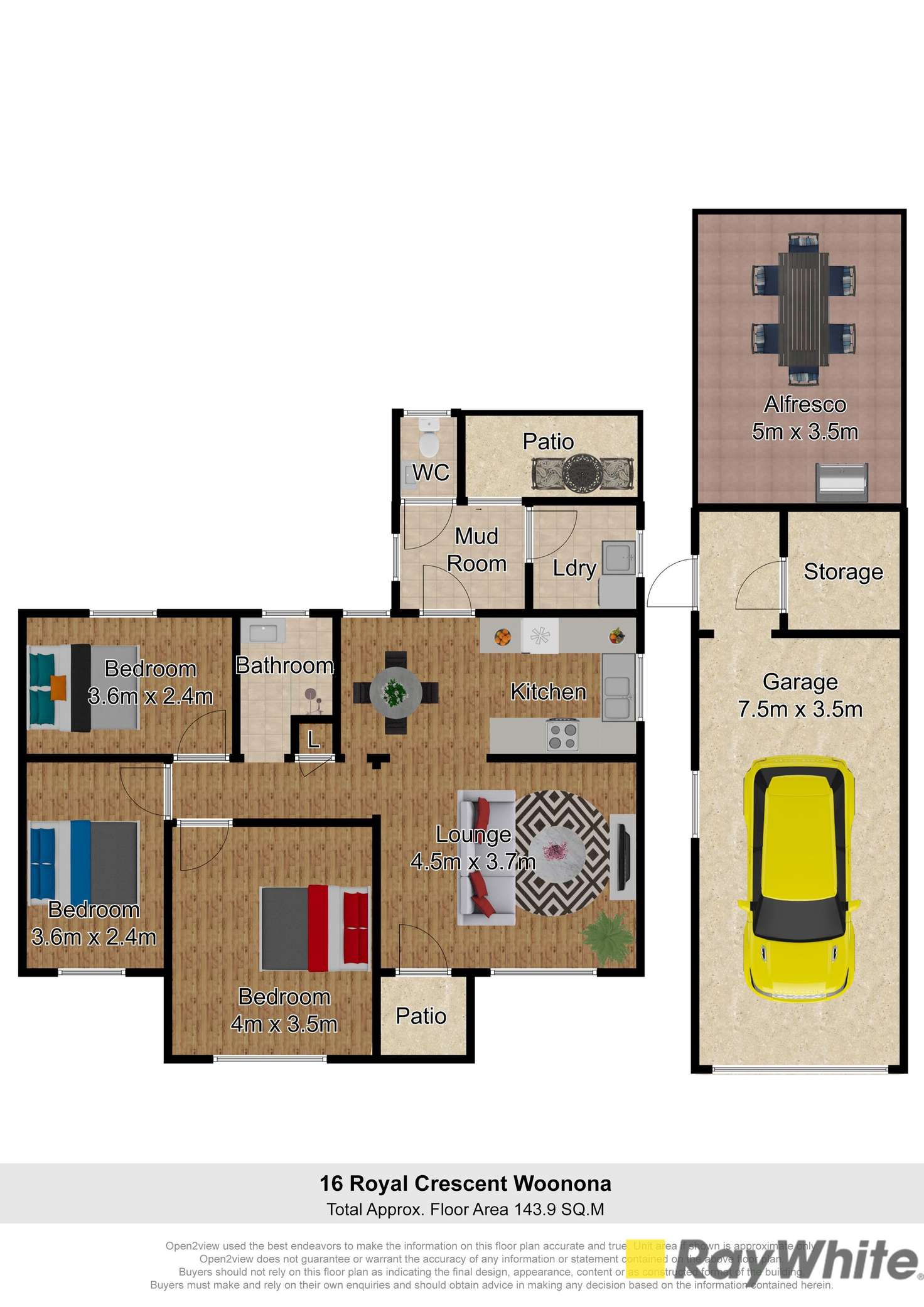 Floorplan of Homely house listing, 16 Royal Crescent, Woonona NSW 2517