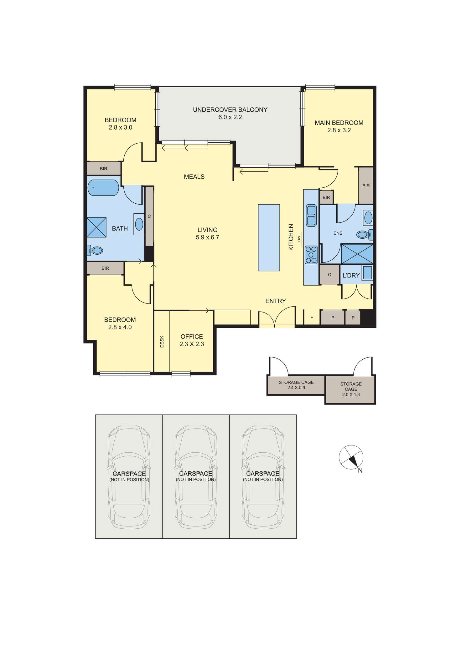 Floorplan of Homely apartment listing, 202/525 High Street, Prahran VIC 3181