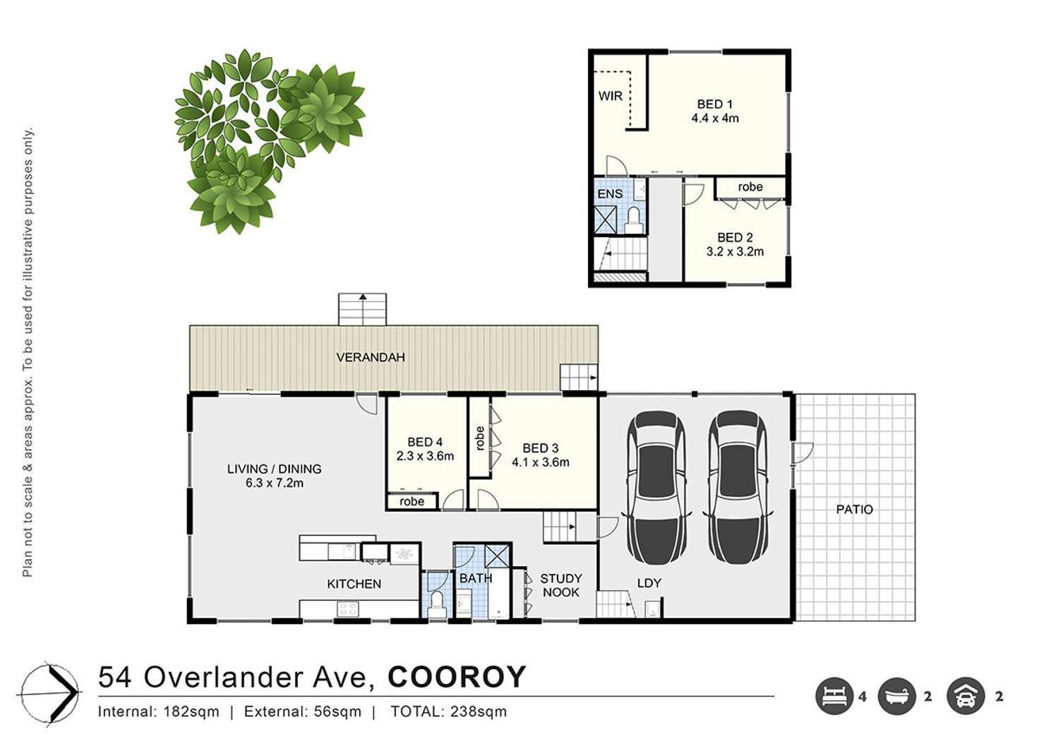 Floorplan of Homely house listing, 54 Overlander Avenue, Cooroy QLD 4563