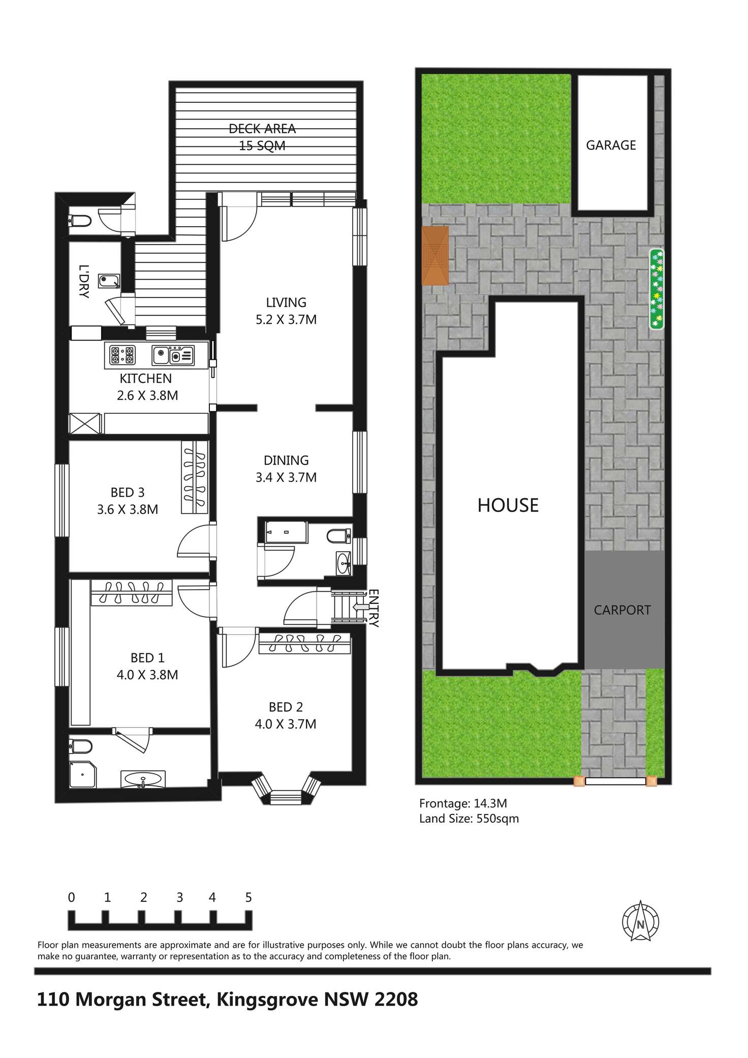 Floorplan of Homely house listing, 110 Morgan Street, Kingsgrove NSW 2208