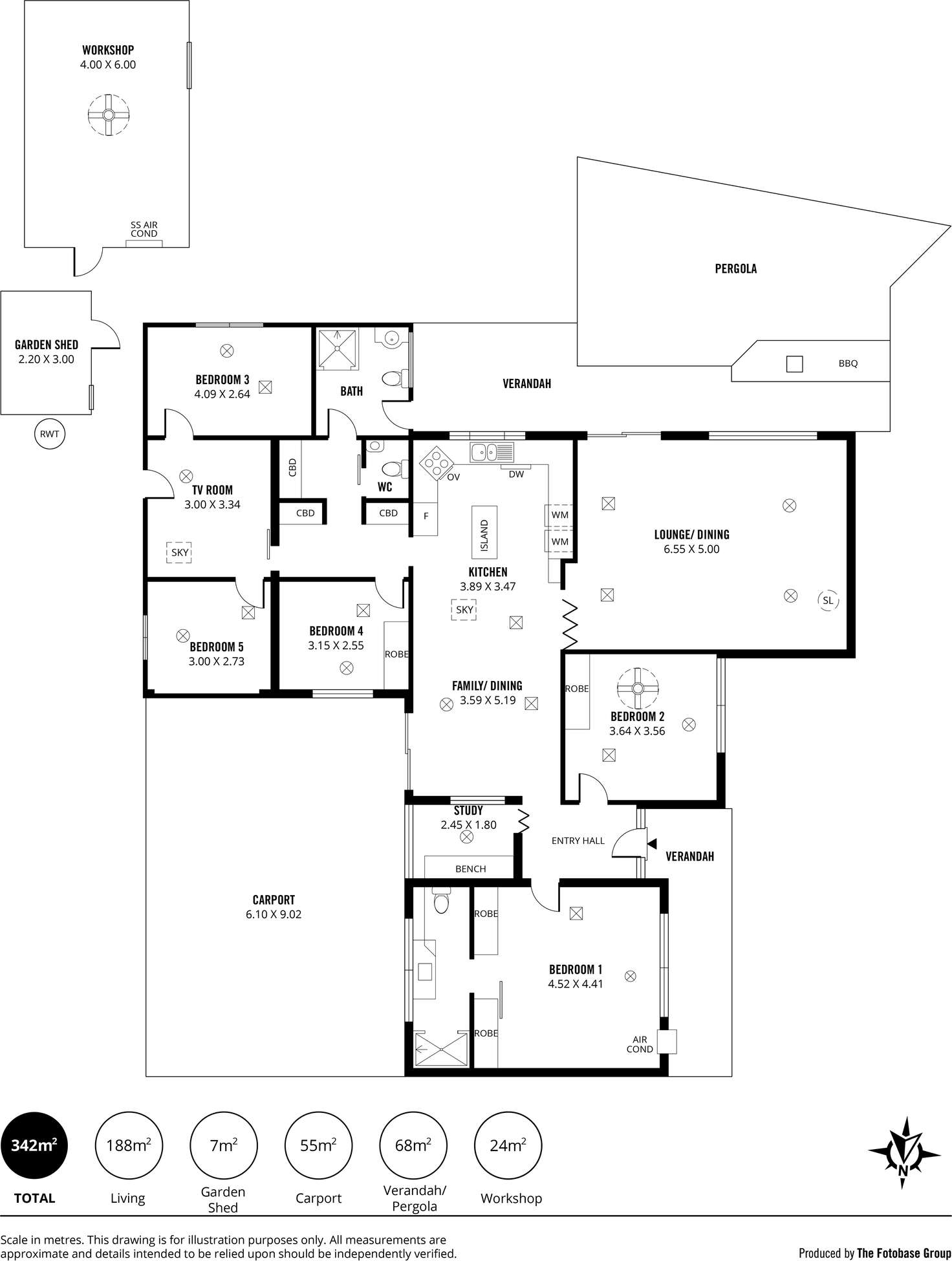 Floorplan of Homely house listing, 2 Blackwood Crescent, Morphett Vale SA 5162