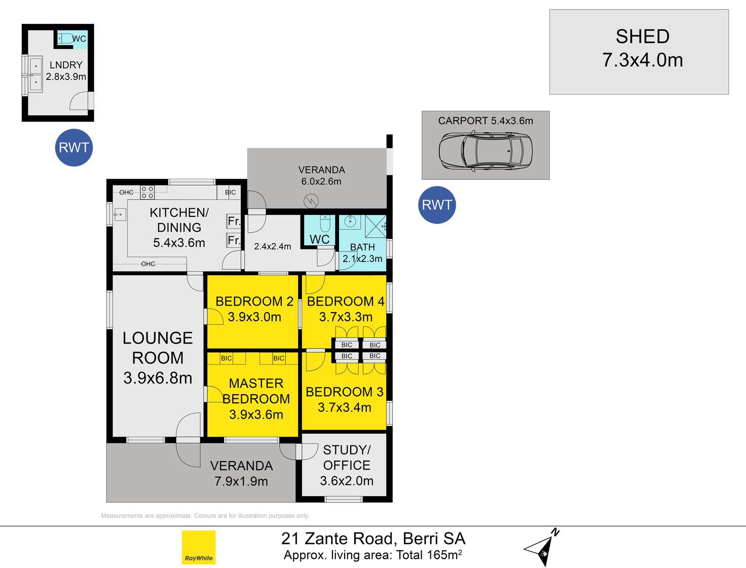 Floorplan of Homely house listing, 21 Zante Road, Berri SA 5343