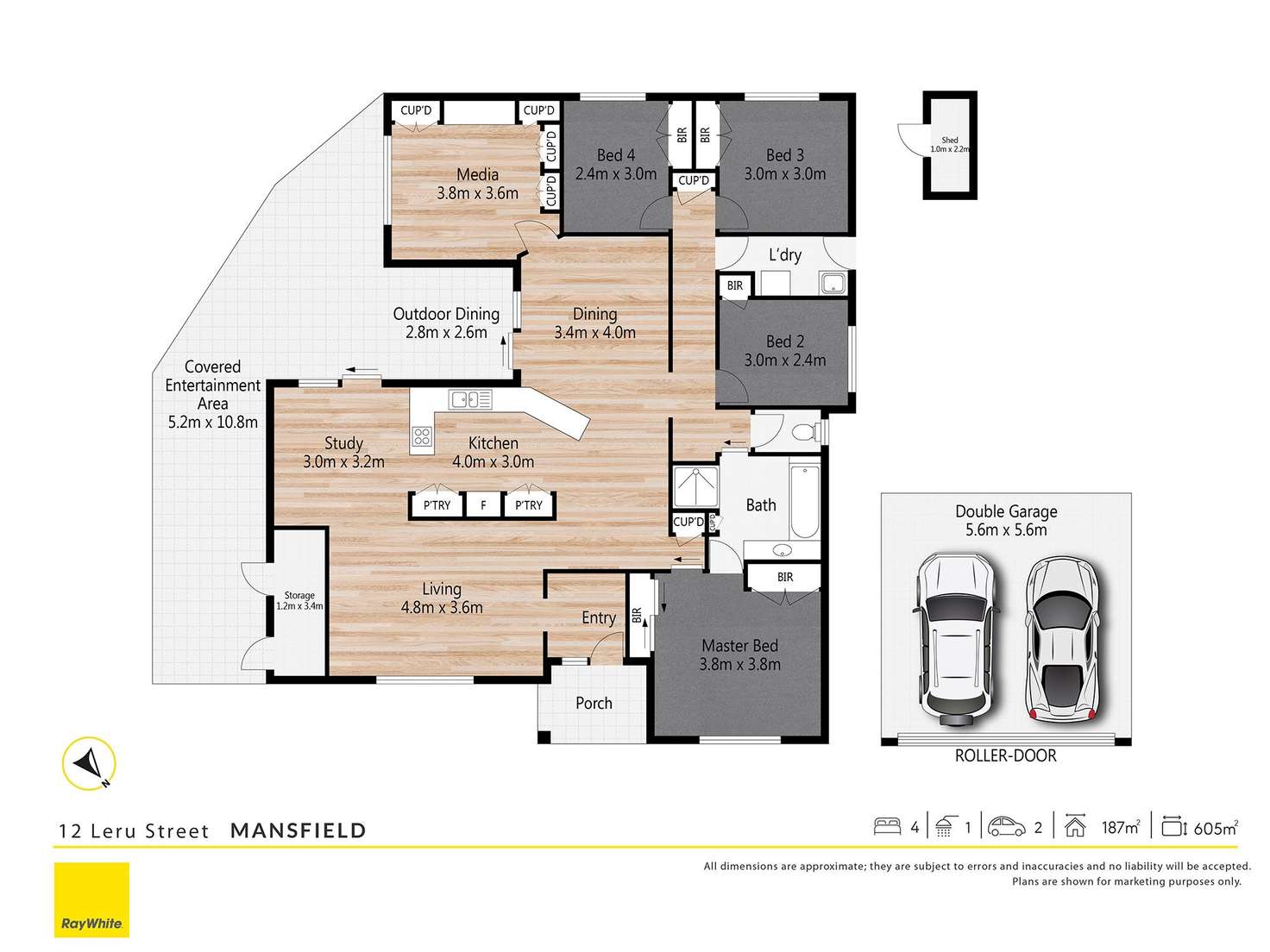 Floorplan of Homely house listing, 12 Leru Street, Mansfield QLD 4122