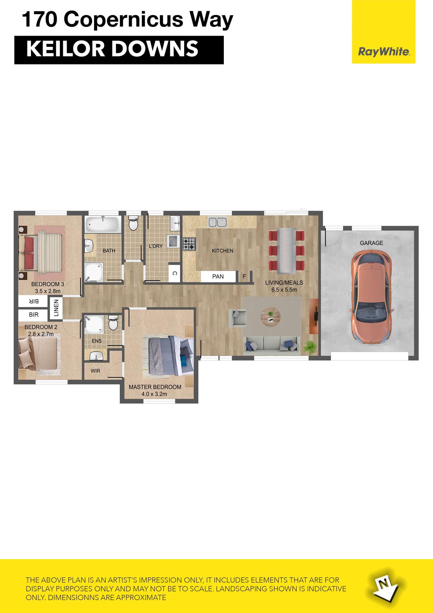 Floorplan of Homely house listing, 170 Copernicus Way, Keilor Downs VIC 3038