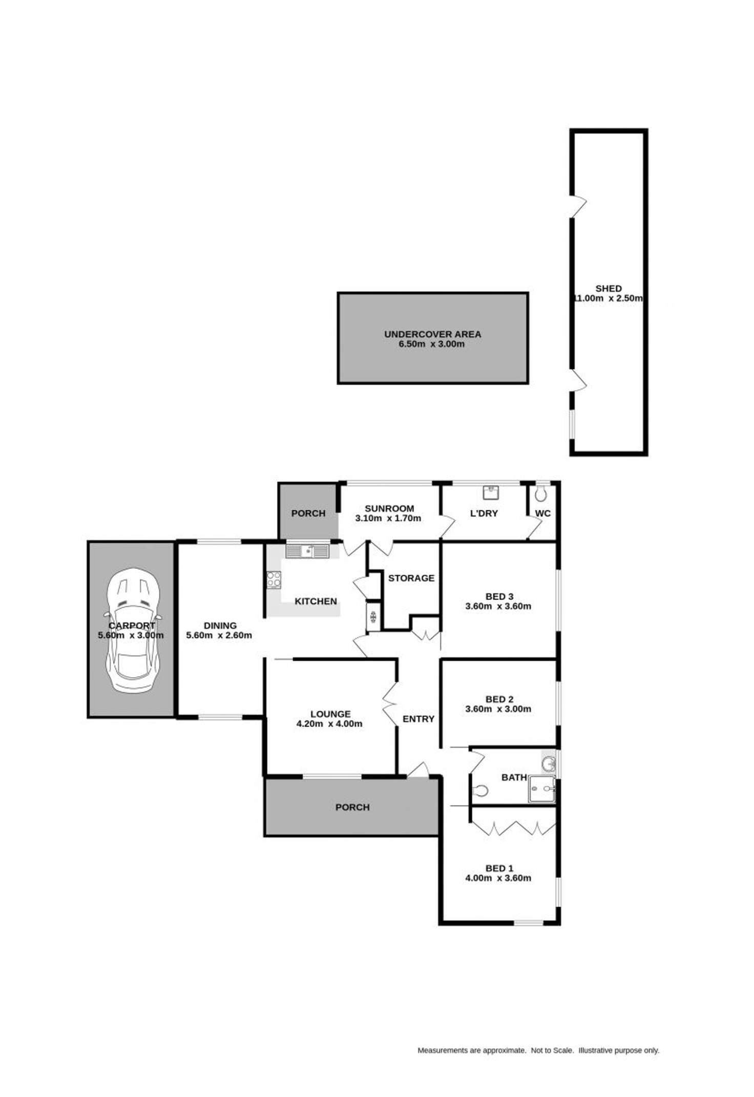 Floorplan of Homely house listing, 407 Parnall Street, Lavington NSW 2641