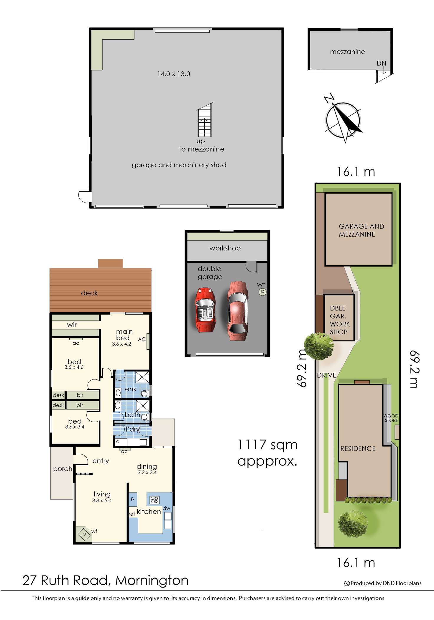 Floorplan of Homely house listing, 27 Ruth Road, Mornington VIC 3931