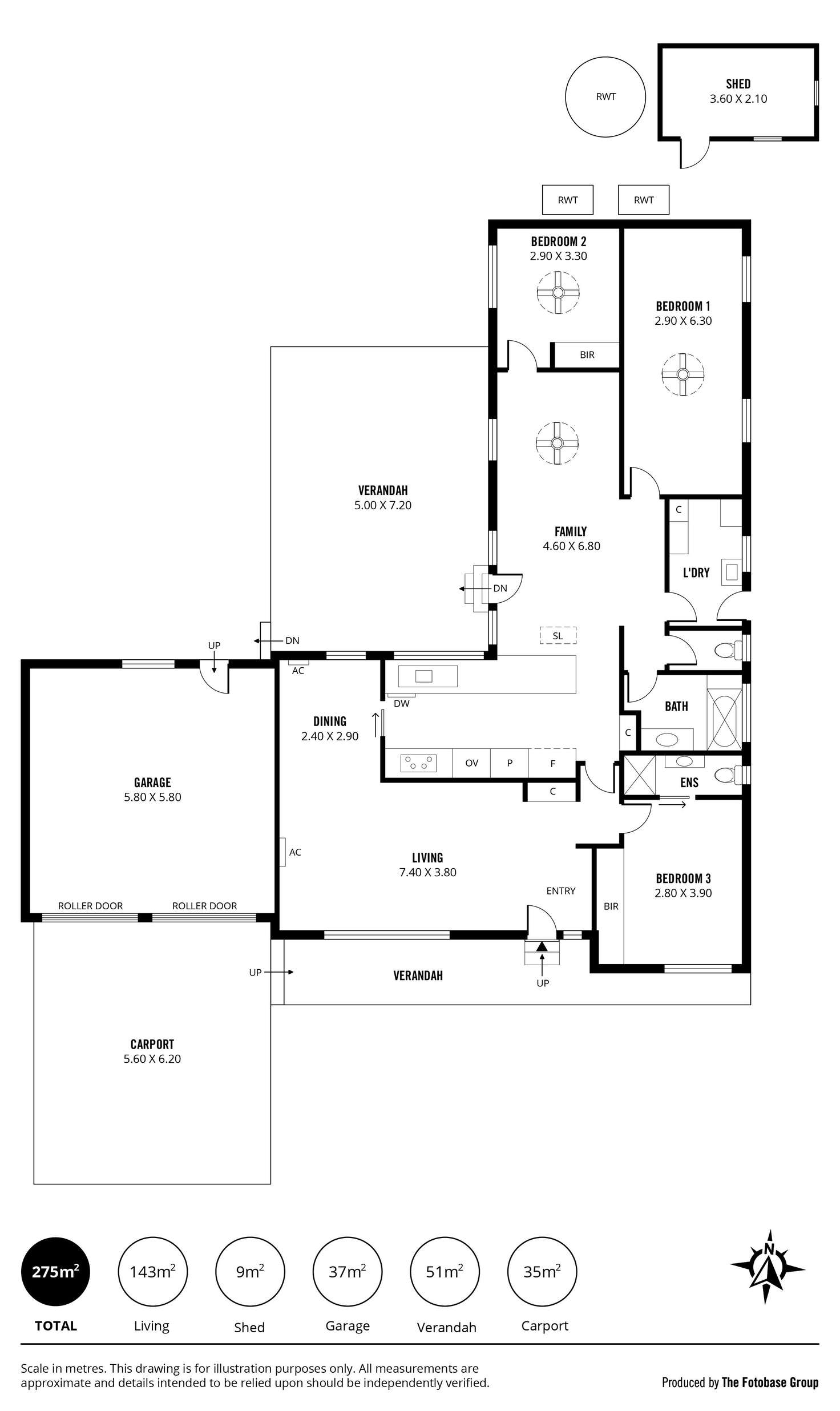 Floorplan of Homely house listing, 3 Dalpura Grove, Aberfoyle Park SA 5159