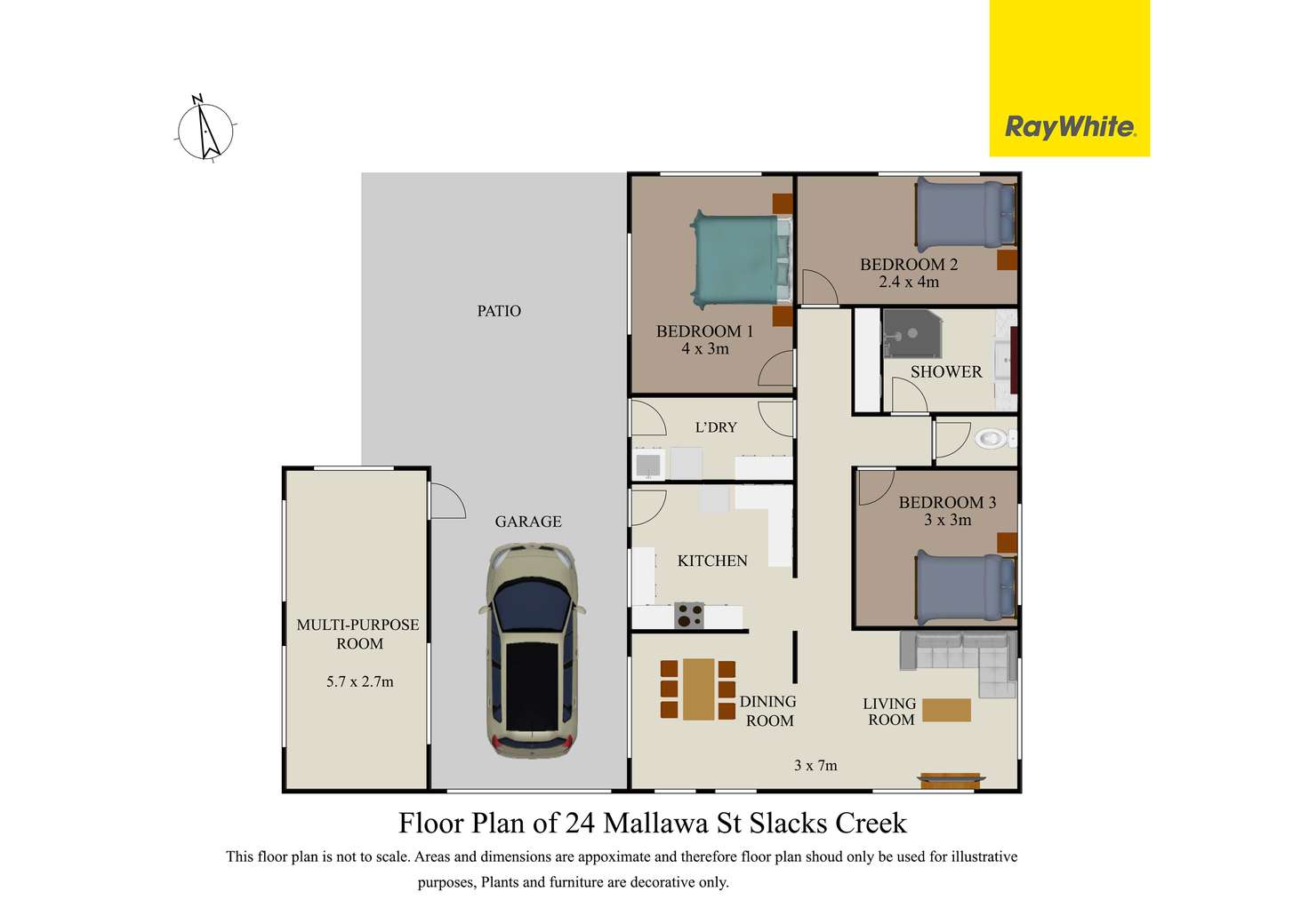 Floorplan of Homely house listing, 24 Mallawa Street, Slacks Creek QLD 4127