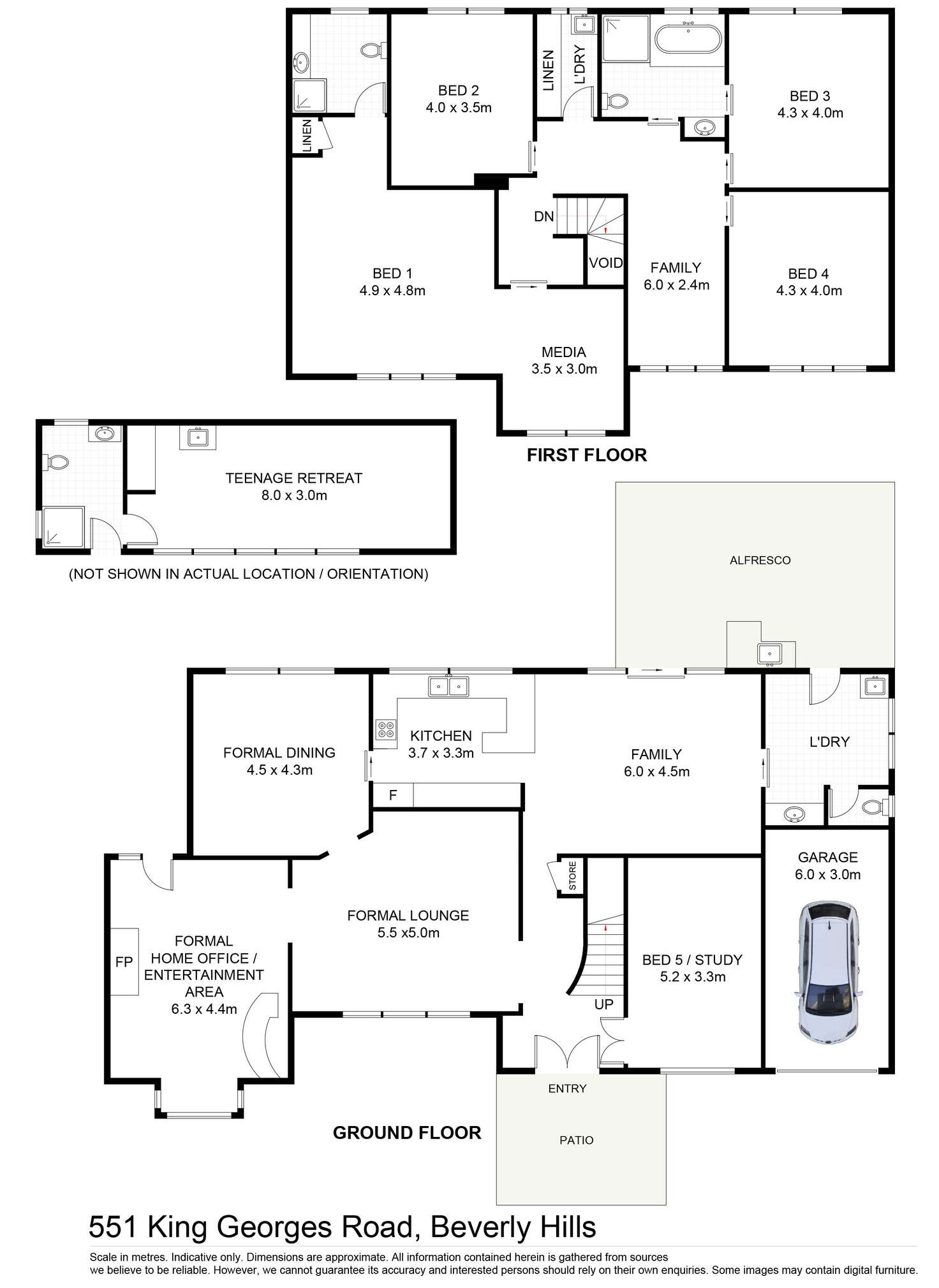 Floorplan of Homely house listing, 551 King Georges Road, Beverly Hills NSW 2209