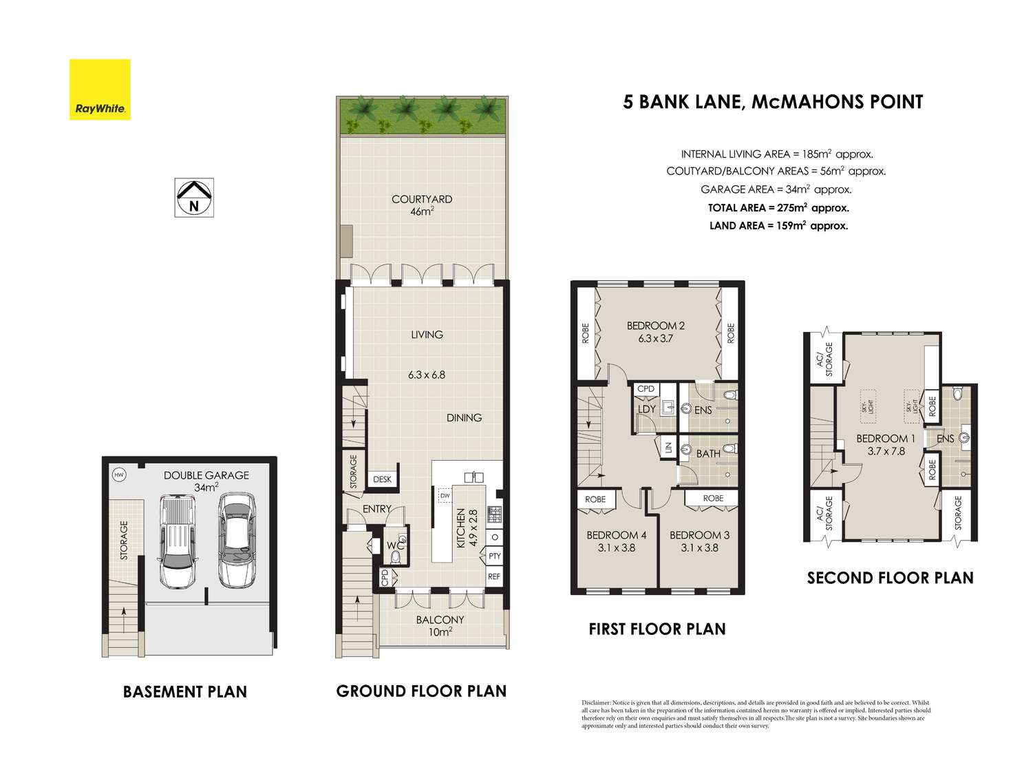 Floorplan of Homely house listing, 5 Bank Lane, Mcmahons Point NSW 2060