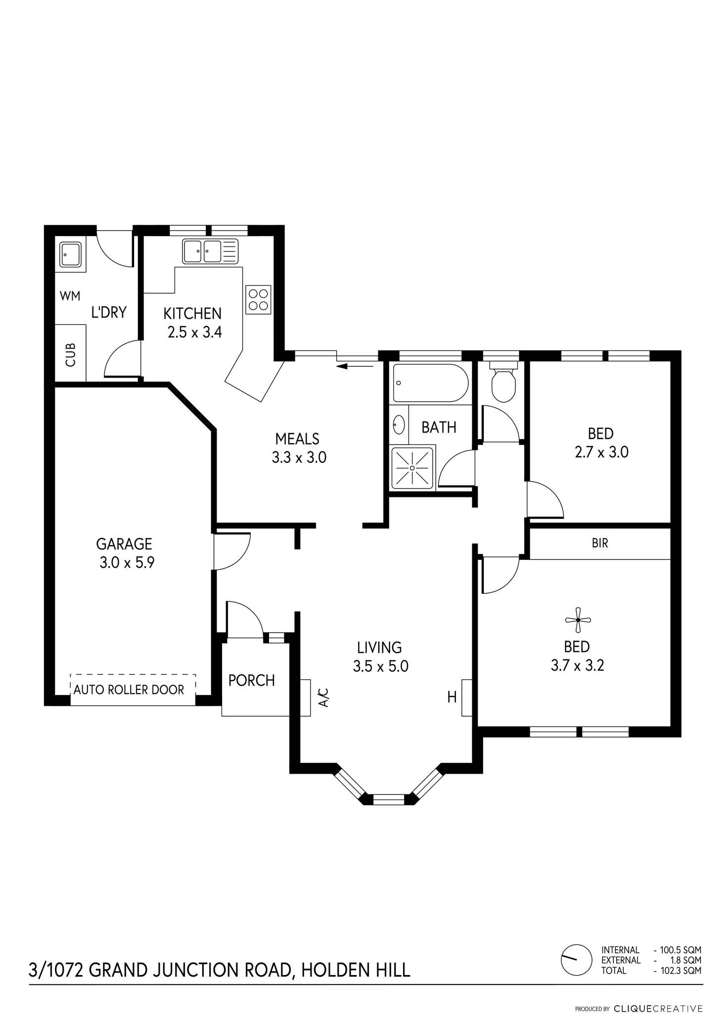 Floorplan of Homely house listing, 3/1072 Grand Junction Road, Holden Hill SA 5088