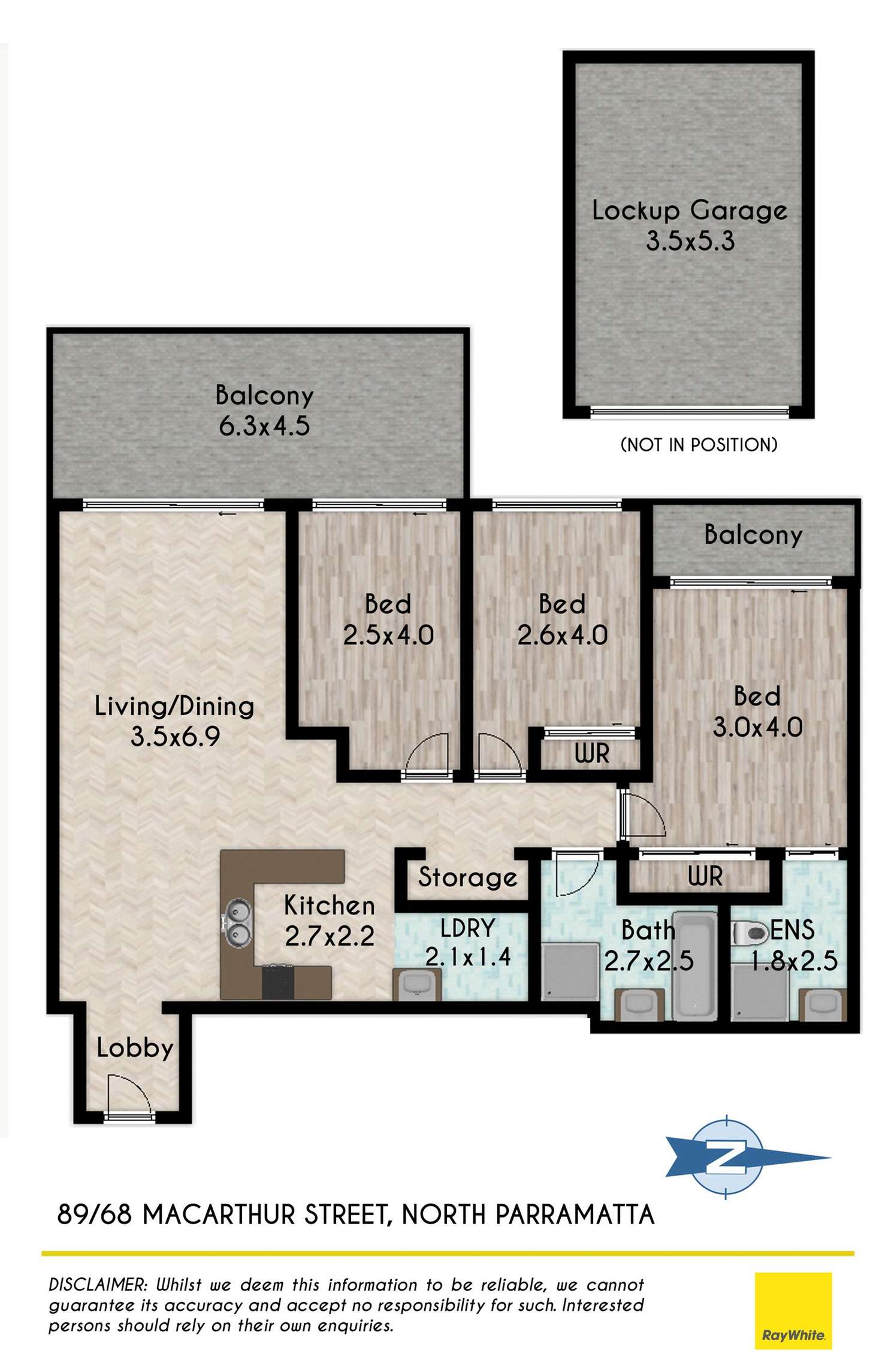 Floorplan of Homely unit listing, 89/68 Macarthur Street, Parramatta NSW 2150