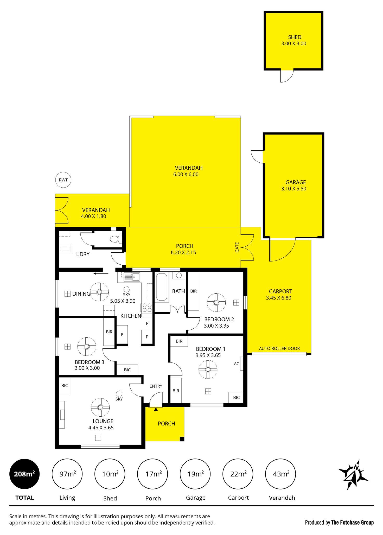 Floorplan of Homely house listing, 100 Rozelle Avenue, Melrose Park SA 5039