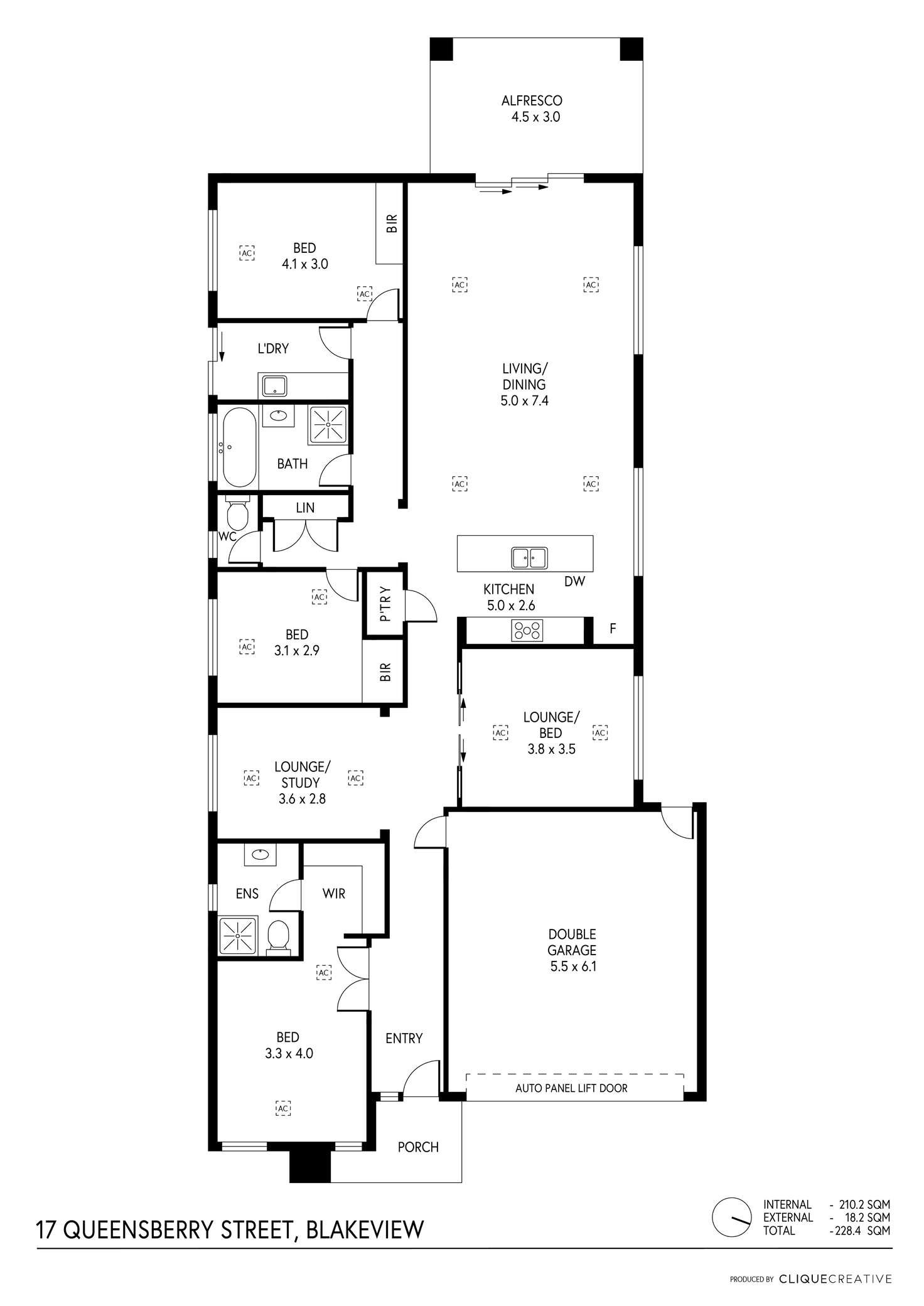 Floorplan of Homely house listing, 17 Queensberry Way, Blakeview SA 5114