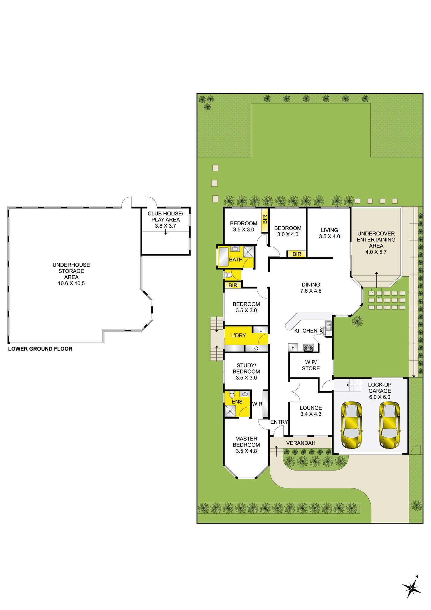Floorplan of Homely house listing, 4 Horizon Court, Highton VIC 3216