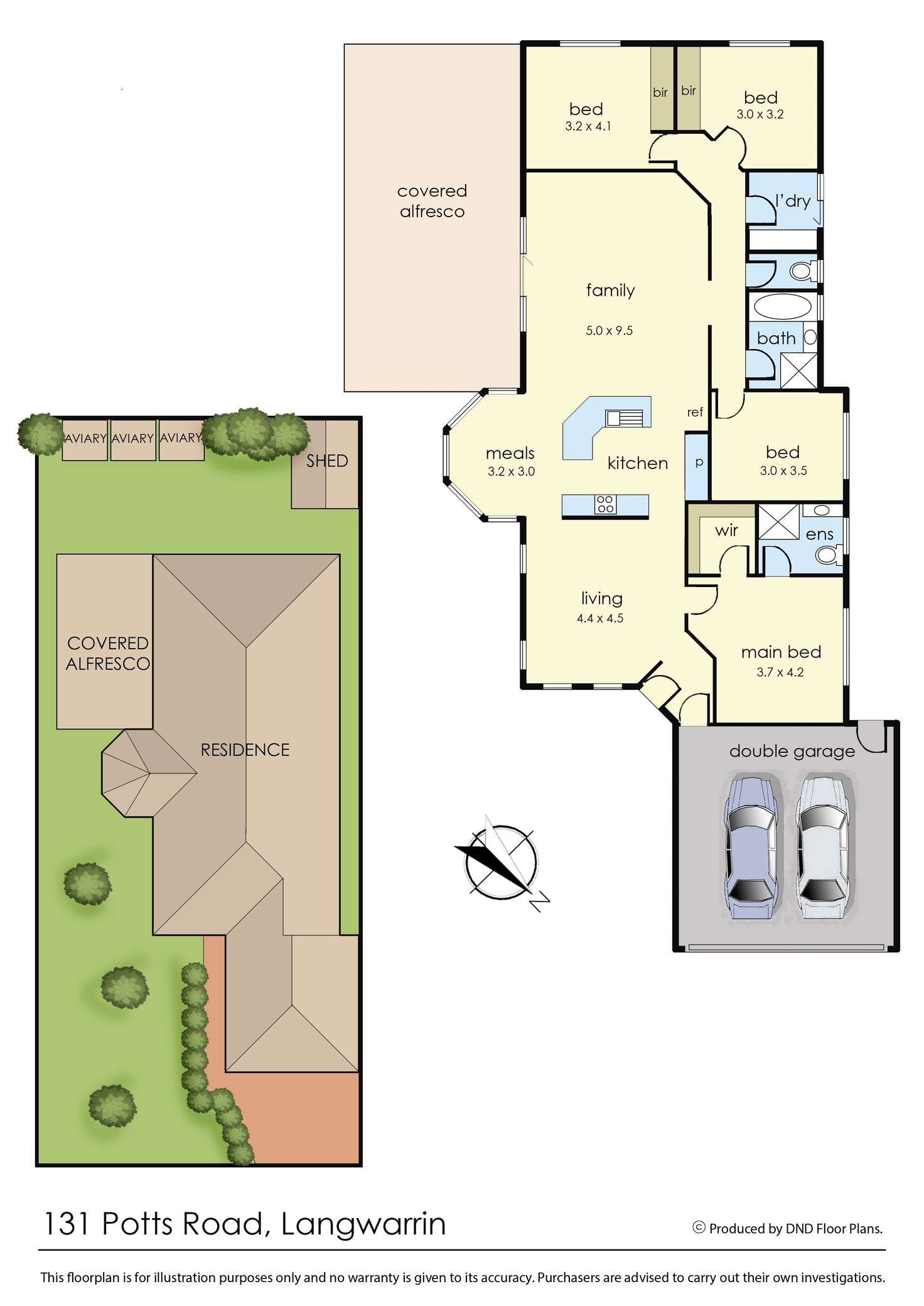 Floorplan of Homely house listing, 131 Potts Road, Langwarrin VIC 3910
