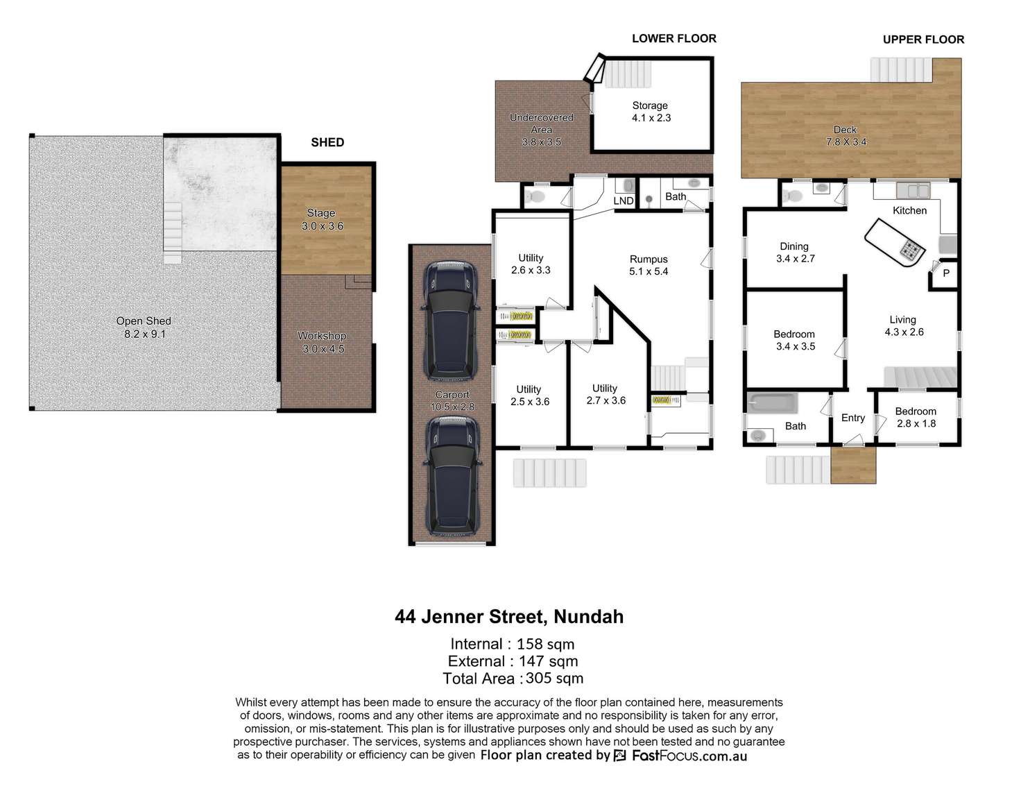 Floorplan of Homely house listing, 44 Jenner Street, Nundah QLD 4012