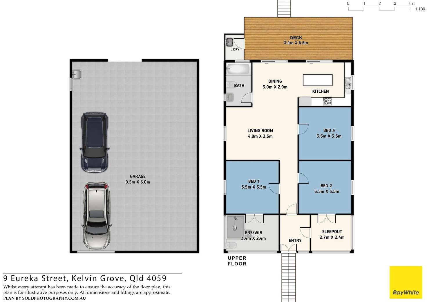 Floorplan of Homely house listing, 9 Eureka Street, Kelvin Grove QLD 4059