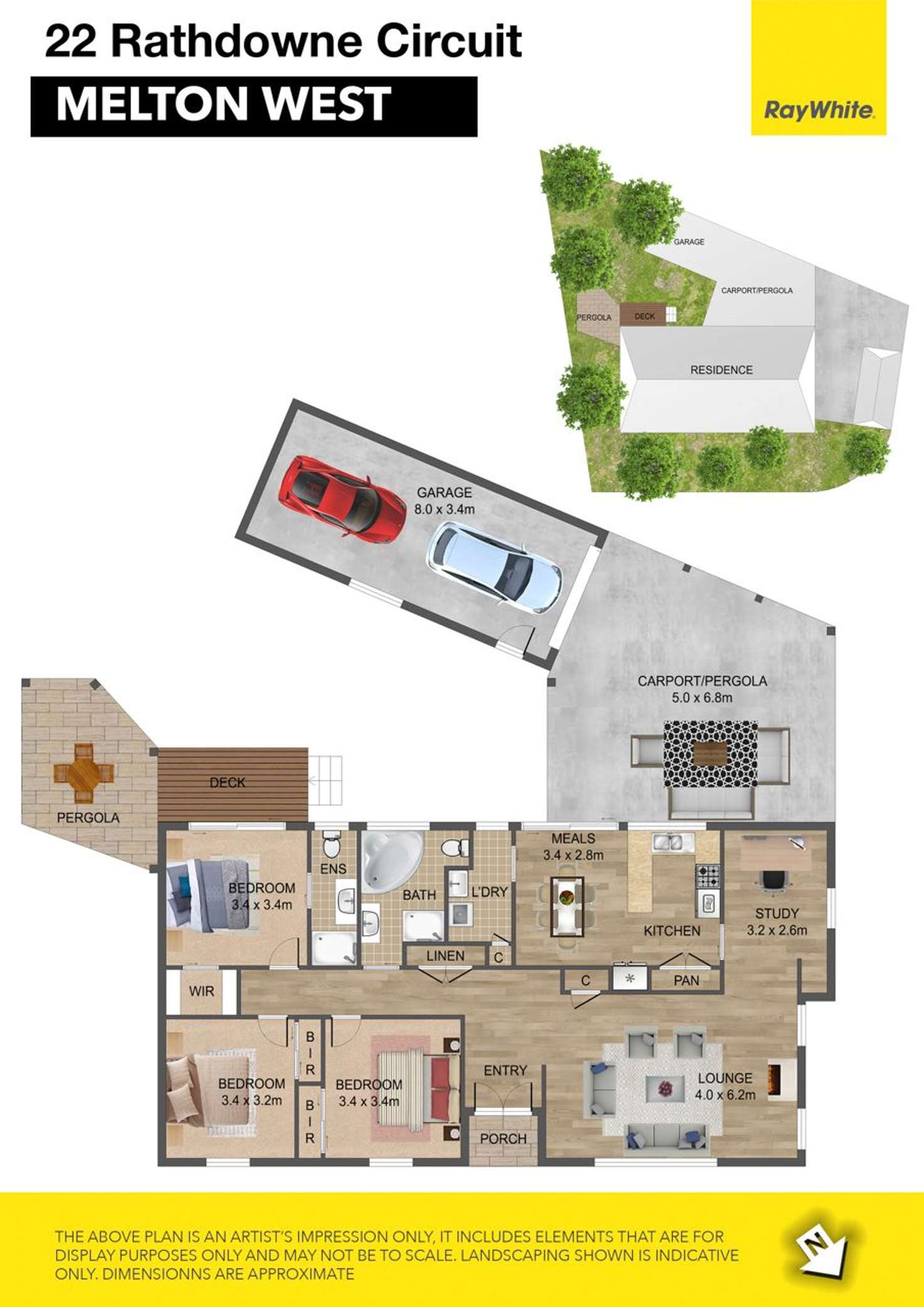 Floorplan of Homely house listing, 22 Rathdowne Circuit, Melton West VIC 3337