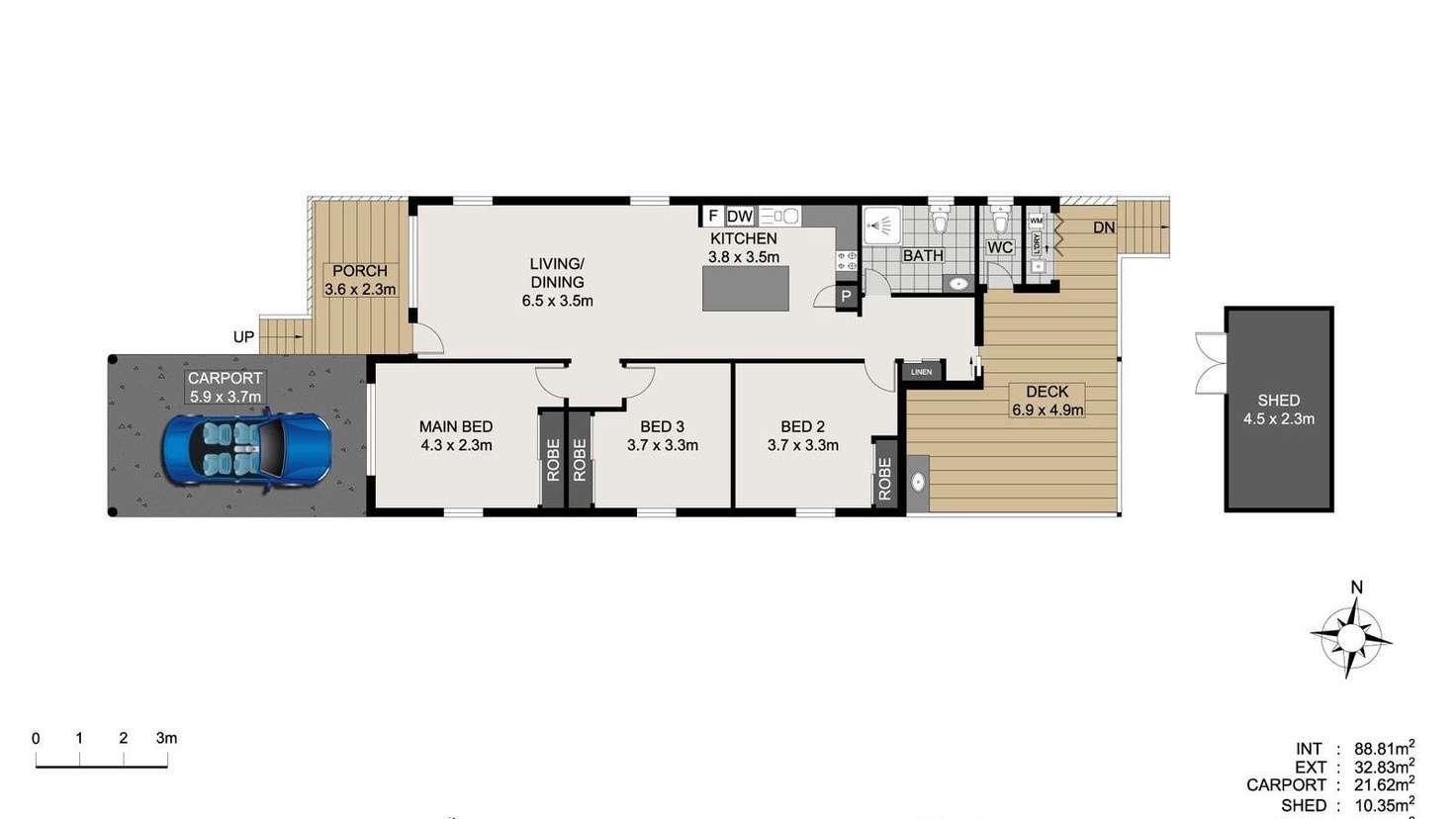 Floorplan of Homely house listing, 4 Blakeney Street, Woody Point QLD 4019