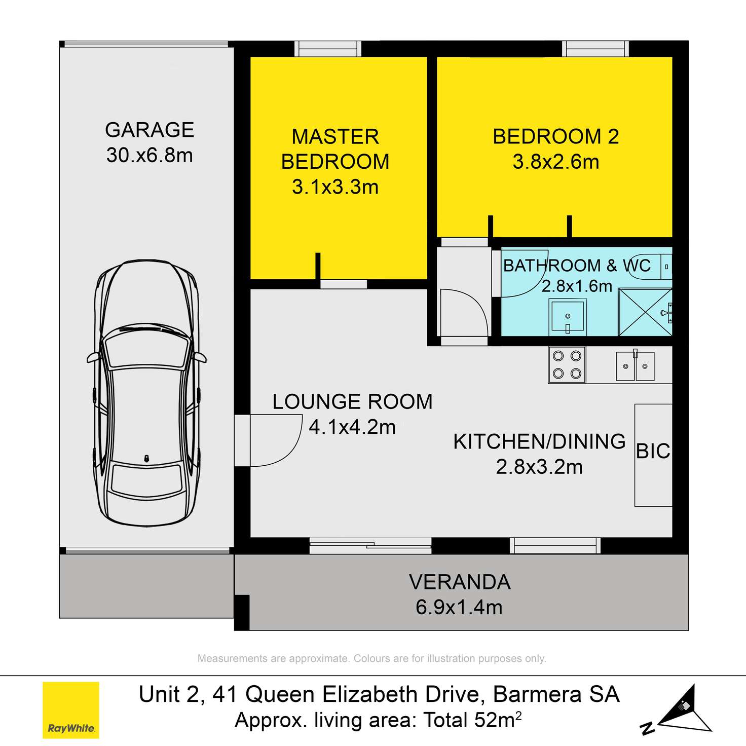 Floorplan of Homely unit listing, 2/41 Queen Elizabeth Drive, Barmera SA 5345