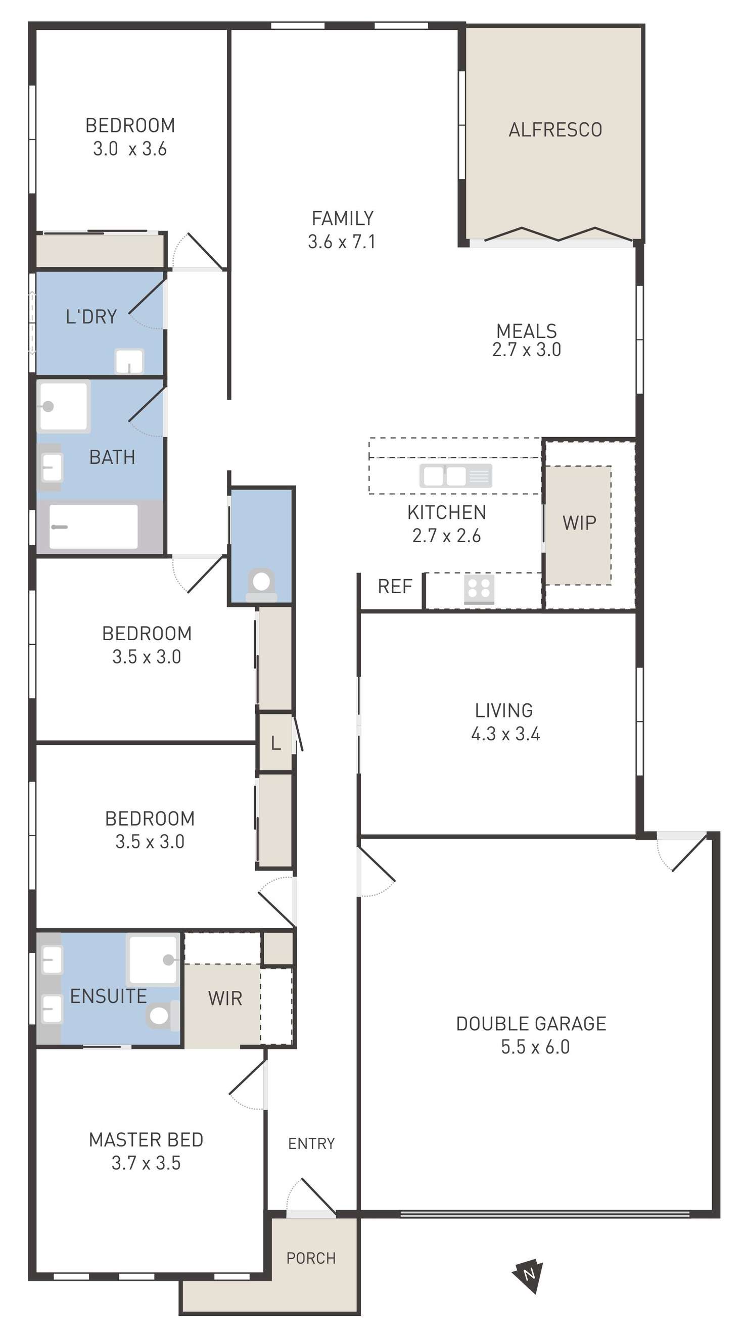 Floorplan of Homely house listing, 9 Silage Way, Wyndham Vale VIC 3024