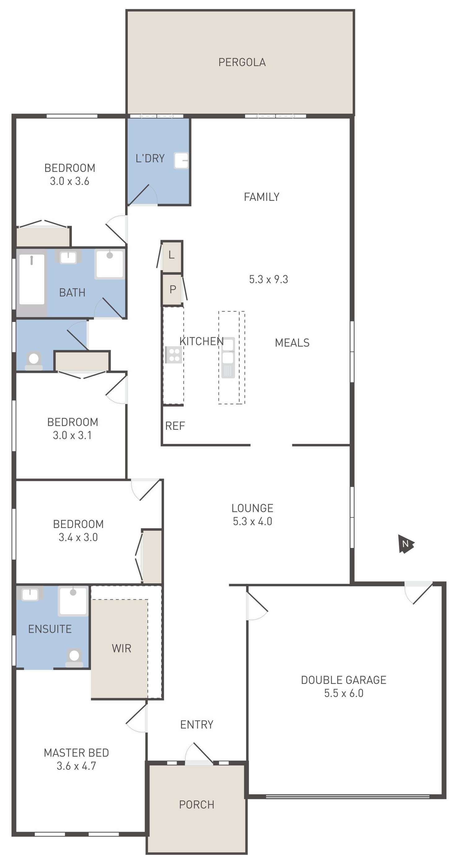 Floorplan of Homely house listing, 12 Mchaffie Terrace, Manor Lakes VIC 3024