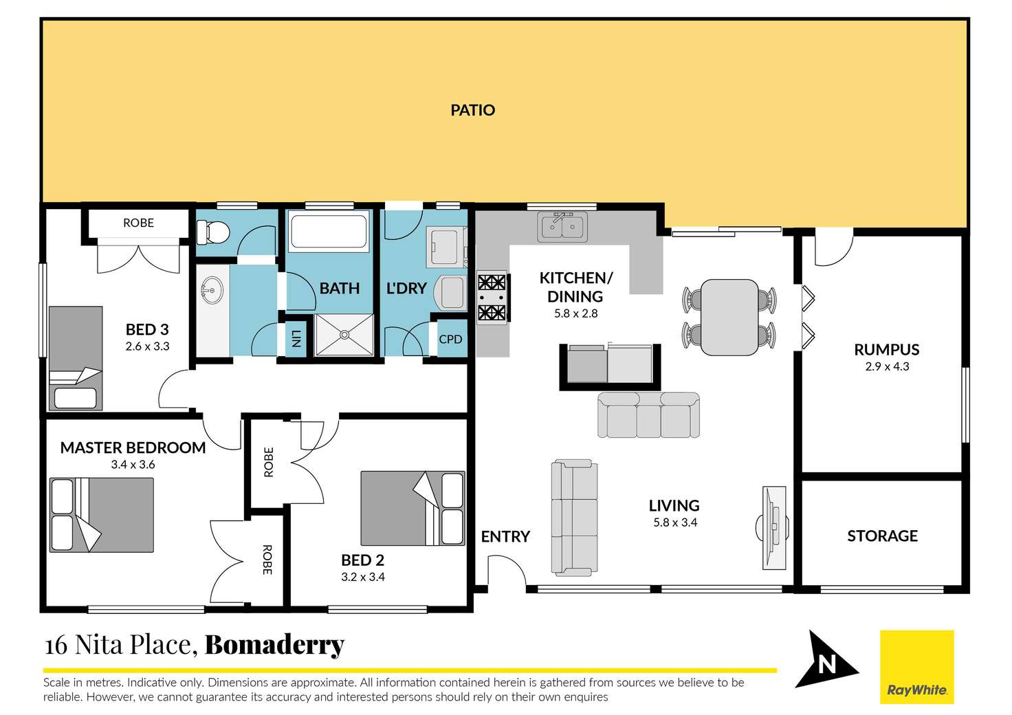 Floorplan of Homely house listing, 16 Nita Place, Bomaderry NSW 2541