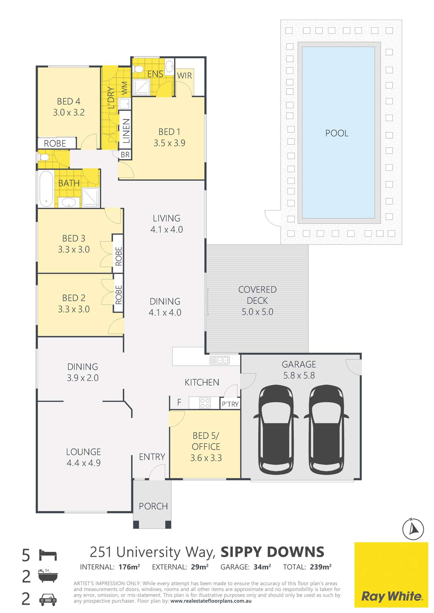 Floorplan of Homely house listing, 251 University Way, Sippy Downs QLD 4556