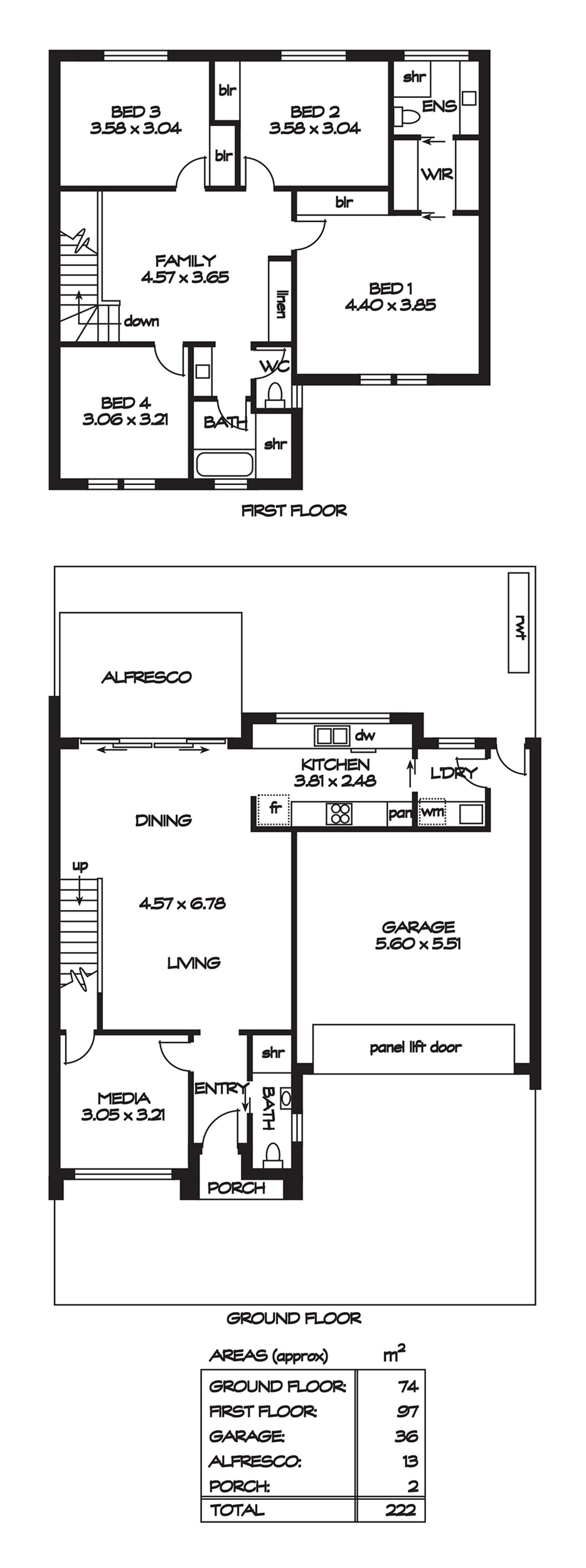 Floorplan of Homely house listing, 1/1 Hallett Avenue, Tranmere SA 5073