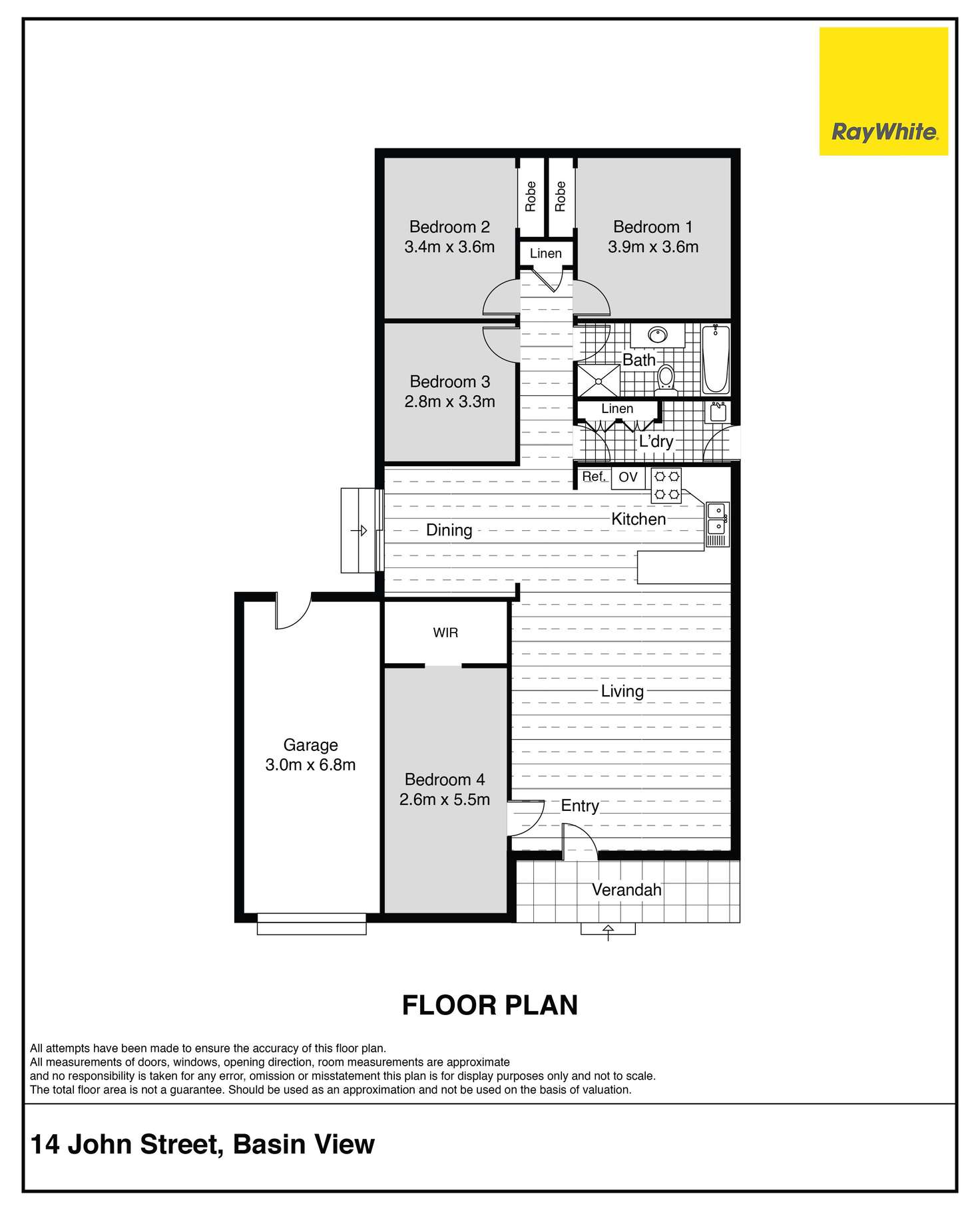 Floorplan of Homely house listing, 14 John Street, Basin View NSW 2540