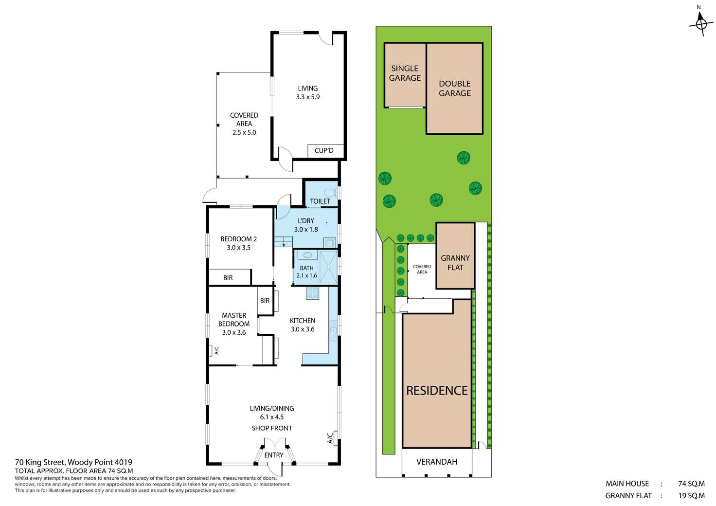 Floorplan of Homely house listing, 70 King Street, Woody Point QLD 4019