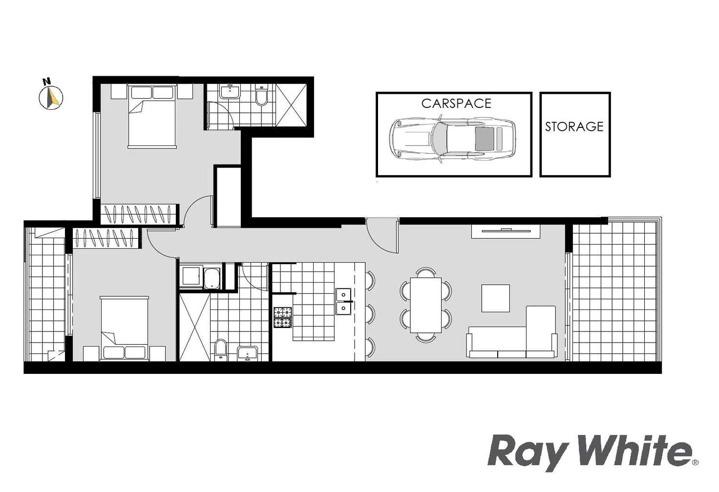 Floorplan of Homely apartment listing, 7/121 Bowden Street, Meadowbank NSW 2114
