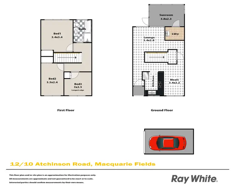 Floorplan of Homely townhouse listing, 12/10 Atchison Road, Macquarie Fields NSW 2564