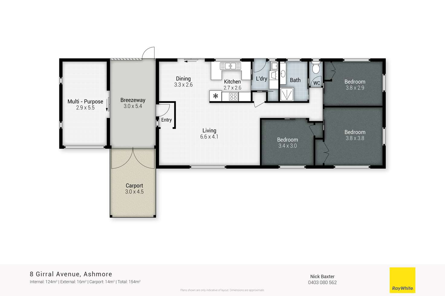 Floorplan of Homely house listing, 8 Girral Avenue, Ashmore QLD 4214