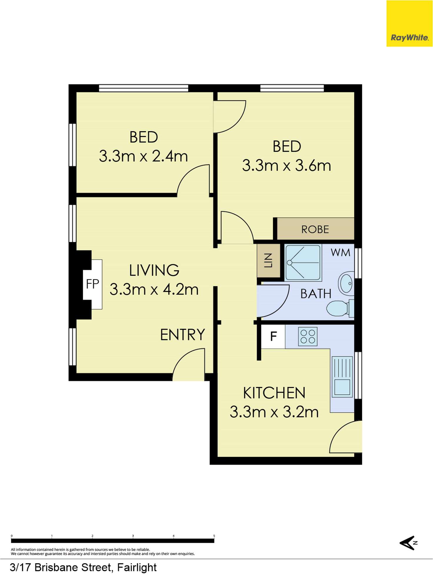 Floorplan of Homely apartment listing, 3/17 Brisbane Street, Fairlight NSW 2094