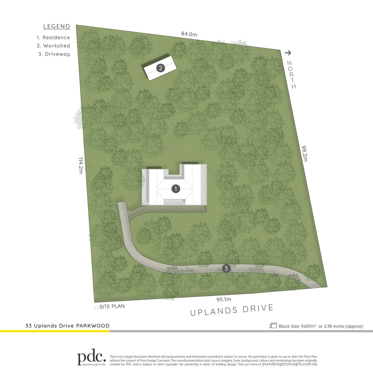 Floorplan of Homely acreageSemiRural listing, 33 Uplands Drive, Parkwood QLD 4214