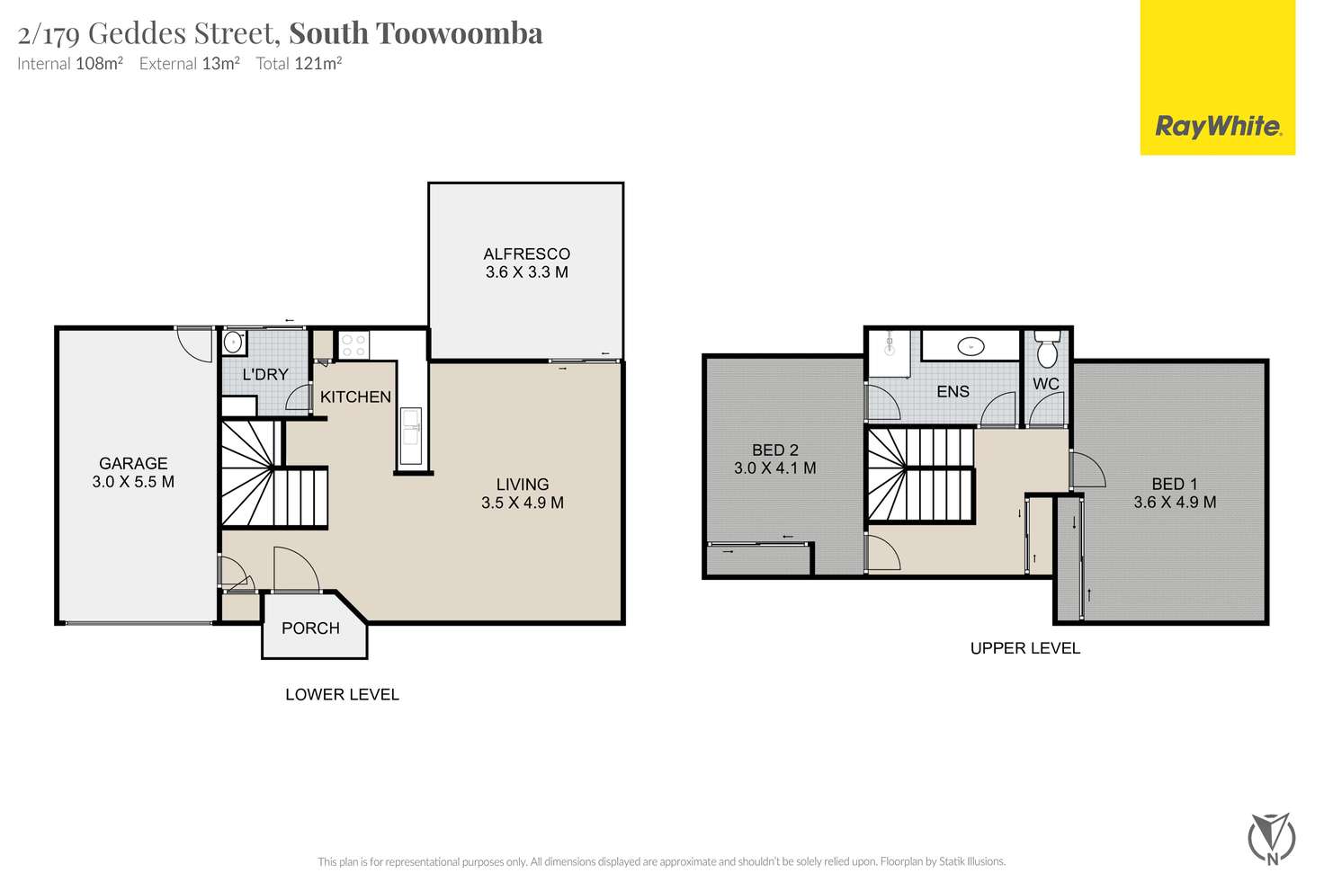 Floorplan of Homely unit listing, 2/179 Geddes Street, South Toowoomba QLD 4350
