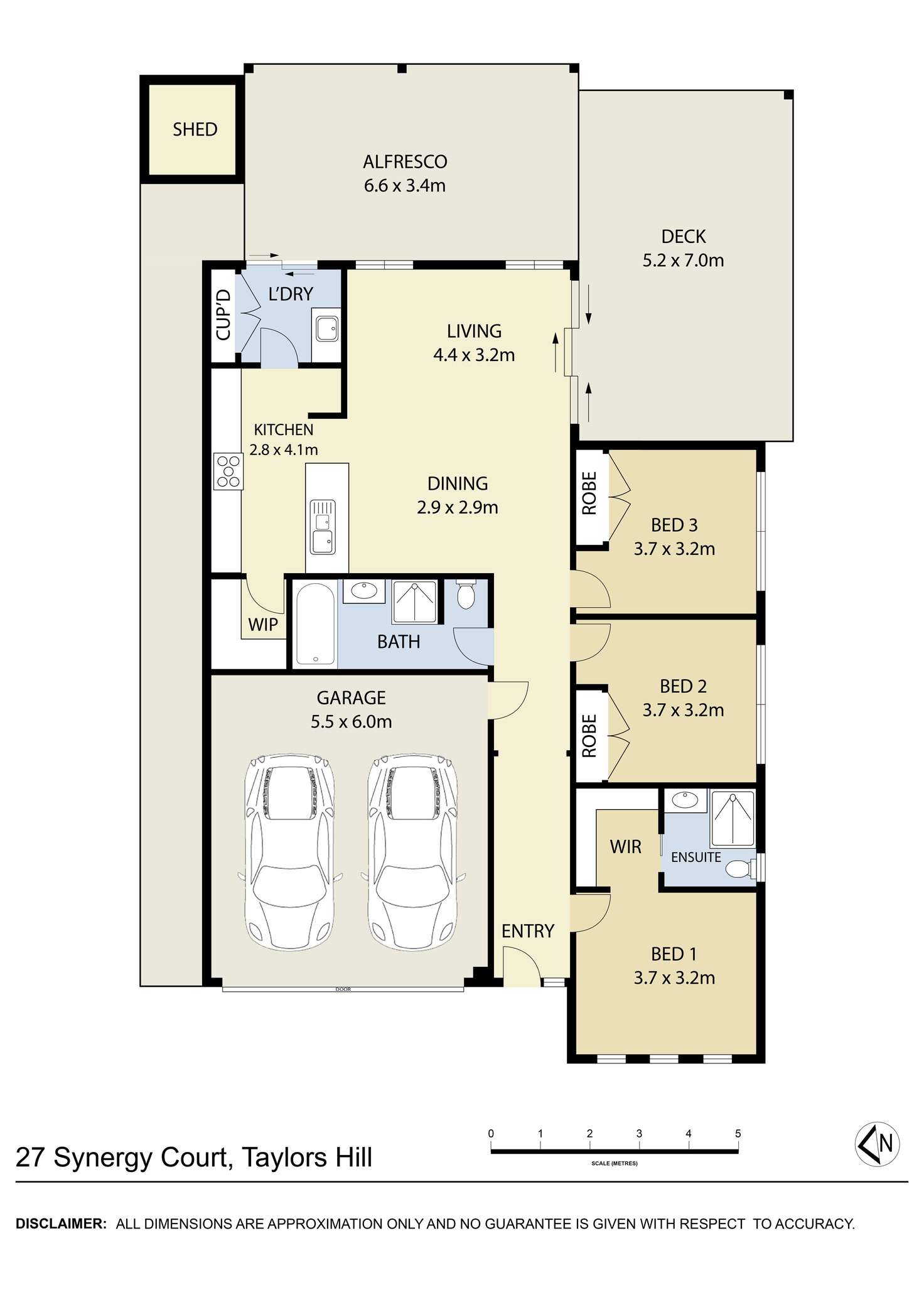 Floorplan of Homely house listing, 27 Synergy Court, Taylors Hill VIC 3037