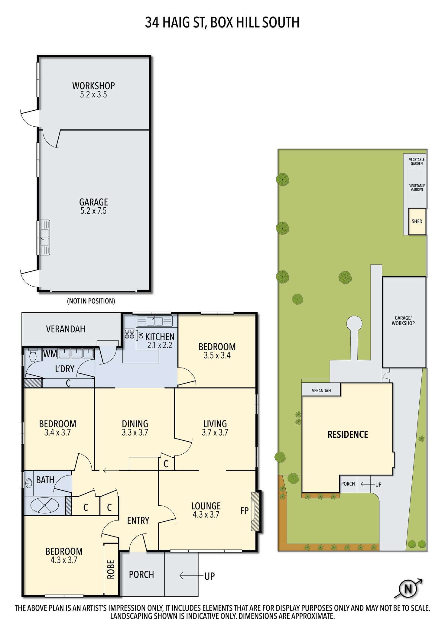Floorplan of Homely house listing, 34 Haig Street, Box Hill South VIC 3128