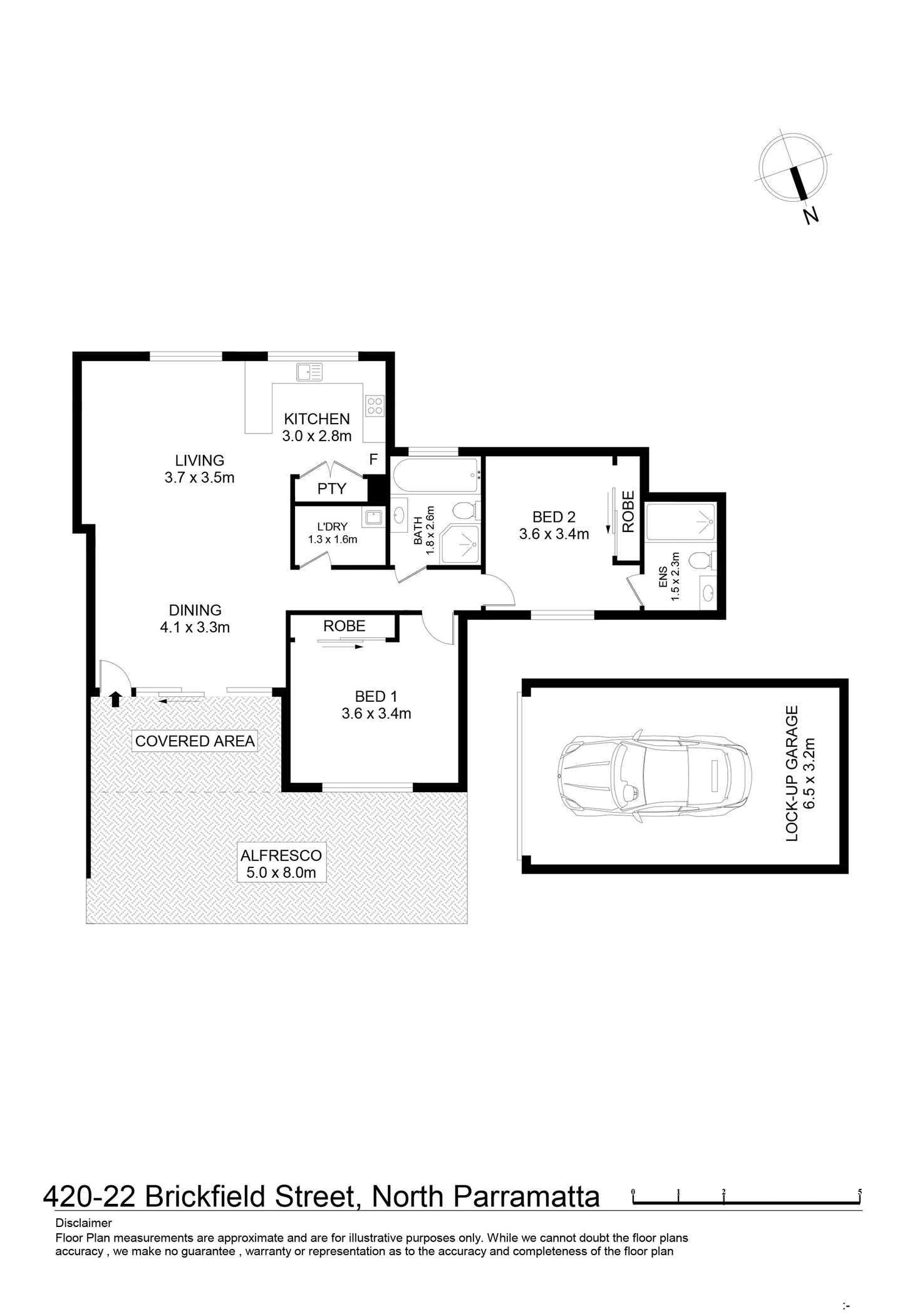 Floorplan of Homely unit listing, 4/20-22 Brickfield Street, North Parramatta NSW 2151