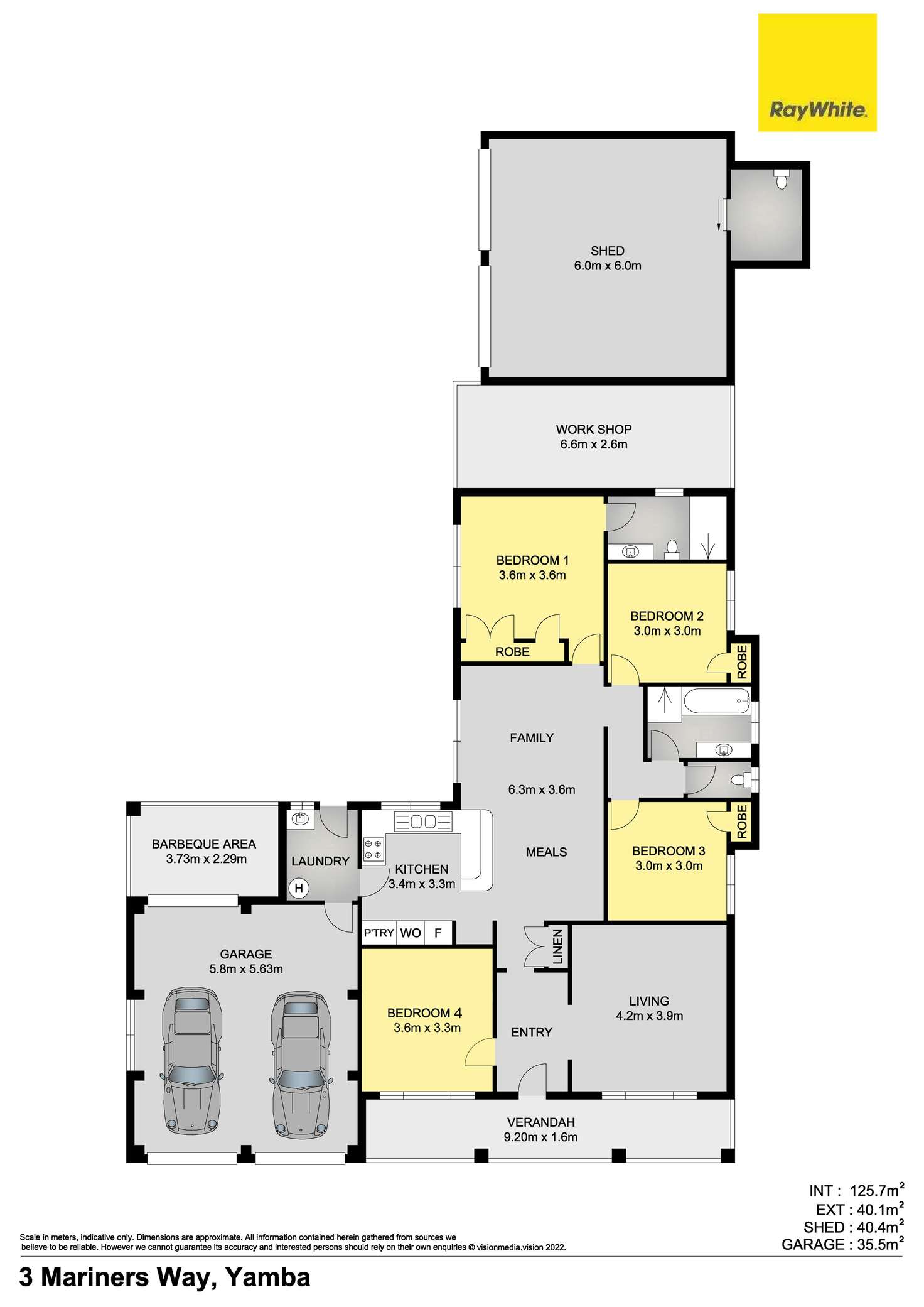 Floorplan of Homely house listing, 3 Mariners Way, Yamba NSW 2464
