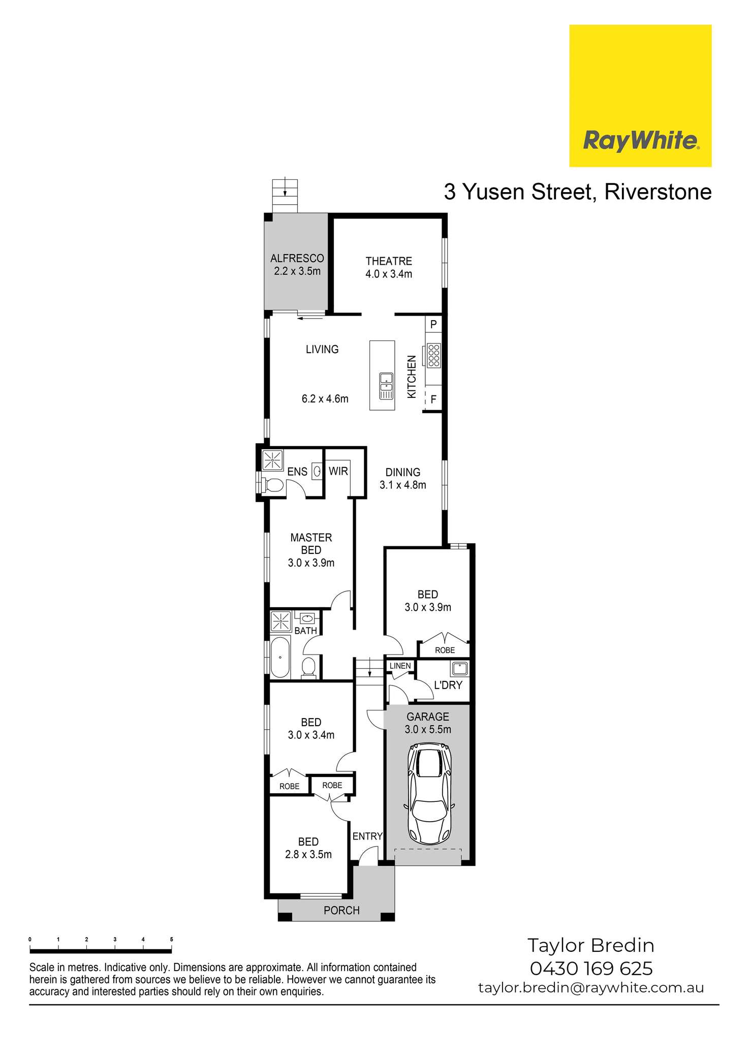 Floorplan of Homely house listing, 3 Yusen Street (Riverstone), Grantham Farm NSW 2765