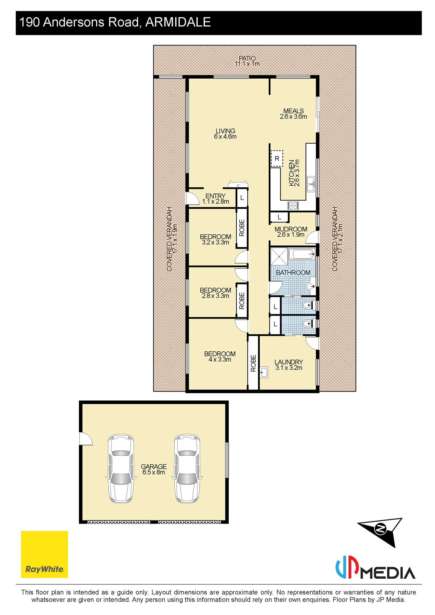 Floorplan of Homely acreageSemiRural listing, 190 Andersons Road, Armidale NSW 2350