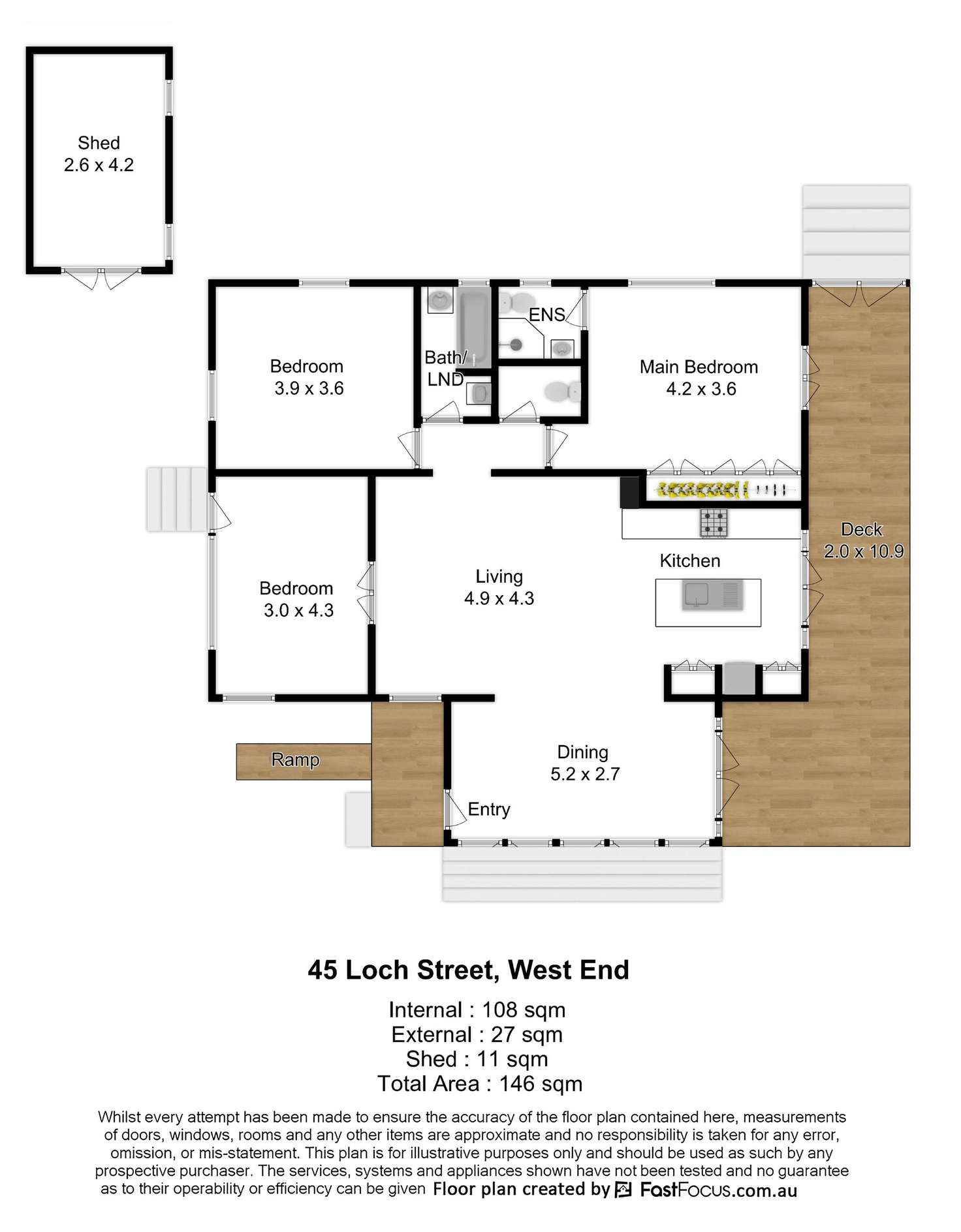 Floorplan of Homely house listing, 45 Loch Street, West End QLD 4101
