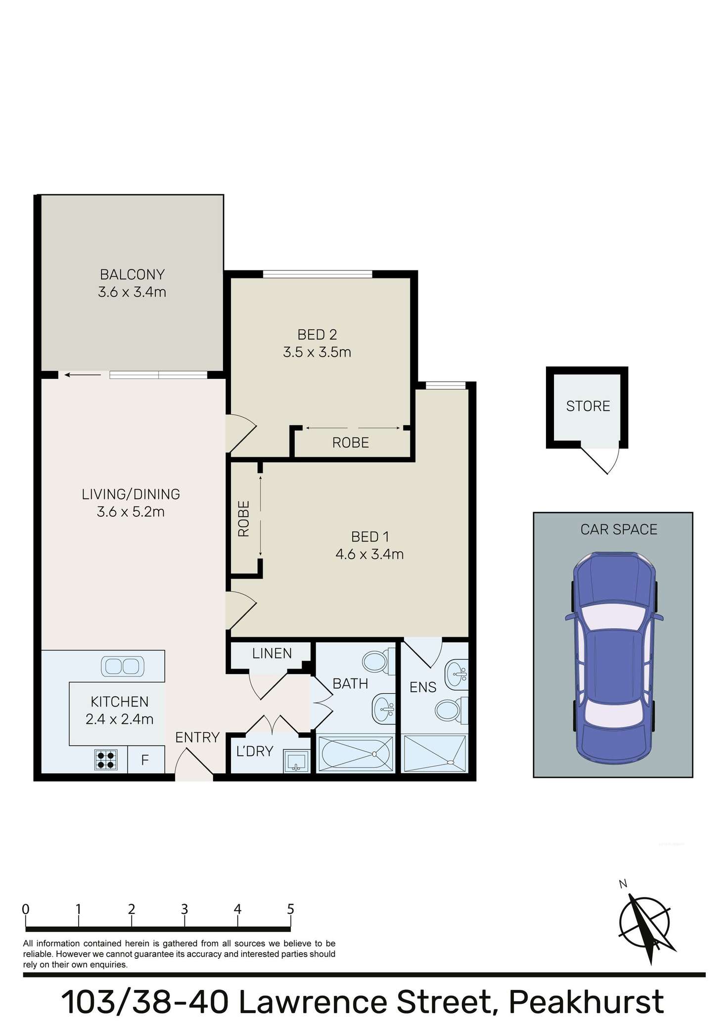 Floorplan of Homely apartment listing, 103(13)/38-40 Lawrence Street, Peakhurst NSW 2210