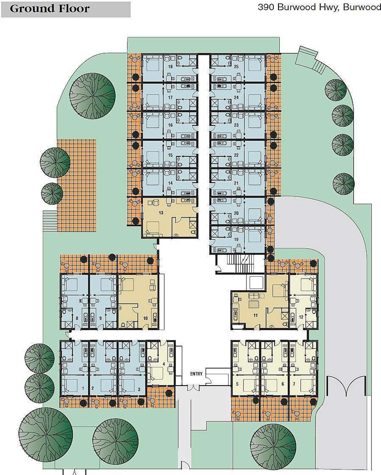 Floorplan of Homely apartment listing, 19 & 53/388-390 Burwood Highway, Burwood VIC 3125